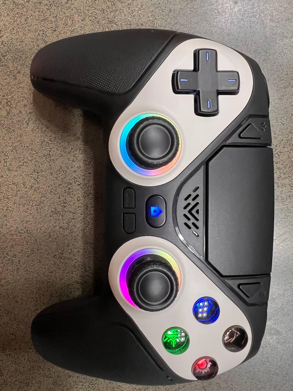 Gamrombo LED Wireless Controller for PS5, Compatible with PS5 Pro/Slim/PC, Dual Vibration, Macro/Turbo Function, 3.5mm Audio Jack, 6-Axis Motion Control Gamepad with Speaker - Customer Photo 2