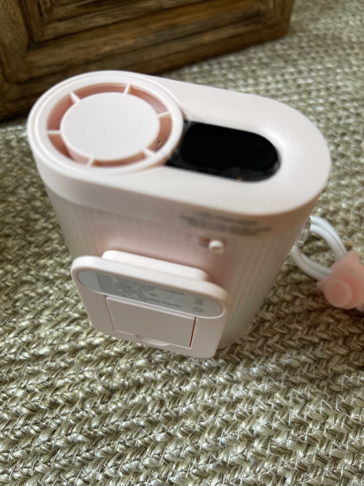 SOTHING 4-in-1 Portable Neck Fan, Hands-Free Wearable Fan with 100-Speed 16000RPM Strong Airflow, Rechargeable Mini Body Fan, Personal Handheld Fan for Travel, Camping, Office, Outdoor (Pink) - Customer Photo 1