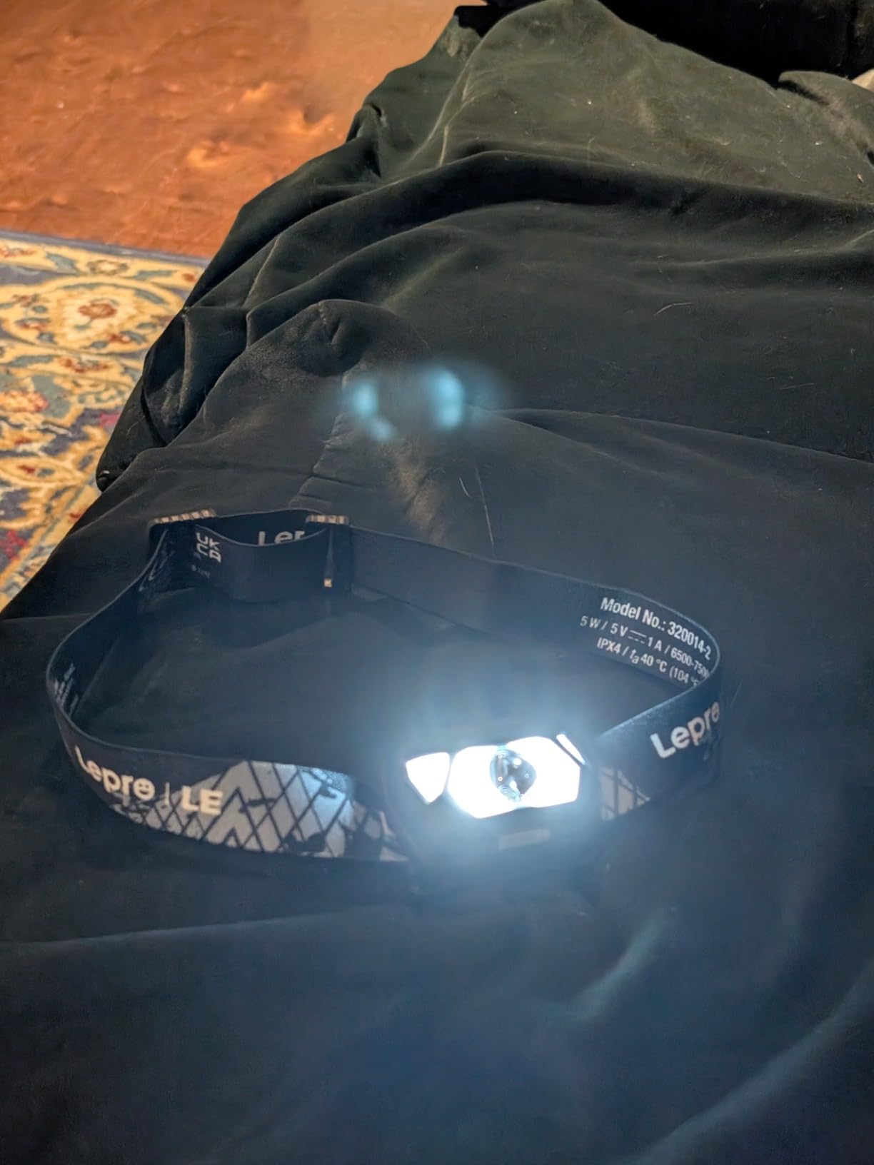Lepro Headlamp Rechargeable, LED Head Lamp with 6 Modes for Camping & Hiking Gear Essentials - Customer Photo 1