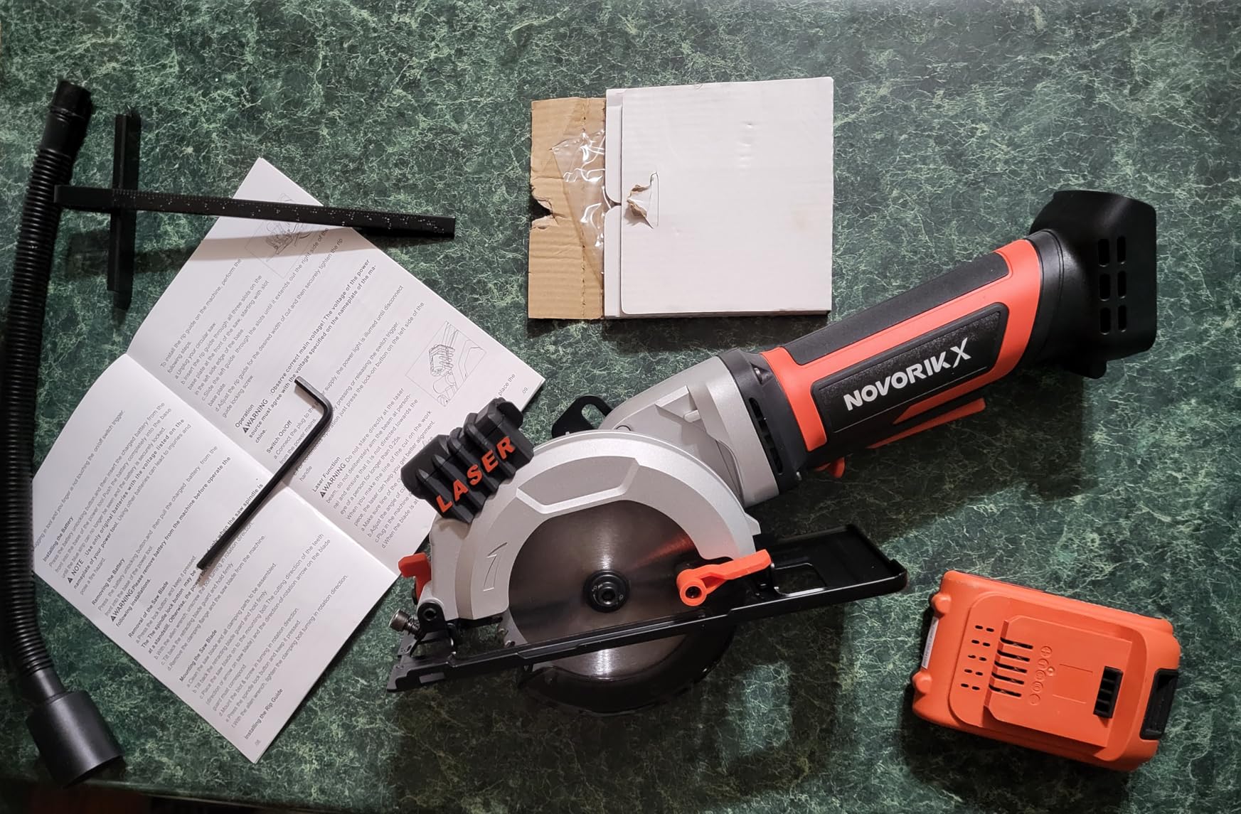 NovorikX 20V Mini Circular Saw Cordless 4-1/2
