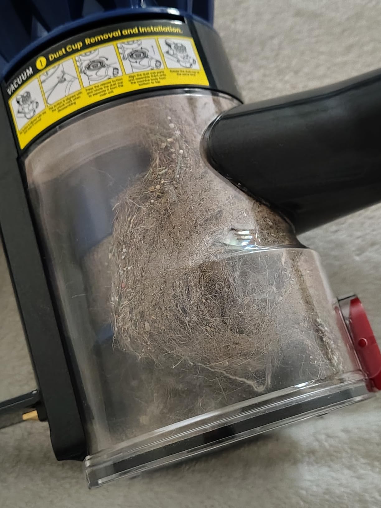 Cordless Vacuum Cleaner, 500W/40Kpa Vacuum Cleaners for Home, 60Mins Stick Vacuum with LED Display, Anti-Tangle & Wall Mount Charging, 8 in 1 Lightweight Vacuum for Hard Floors Carpet Pet Hair - Customer Photo 2