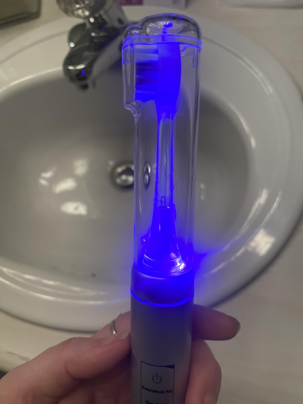 Metal Electric Toothbrush with UV Mode, Vibration and Oscillation Electric Toothbrush for Adults, 6 Brush Heads & Travel Case & Dust Cover, 5 Modes & Built in Timer, One Charge Last 120 Day（Rose） - Customer Photo 2