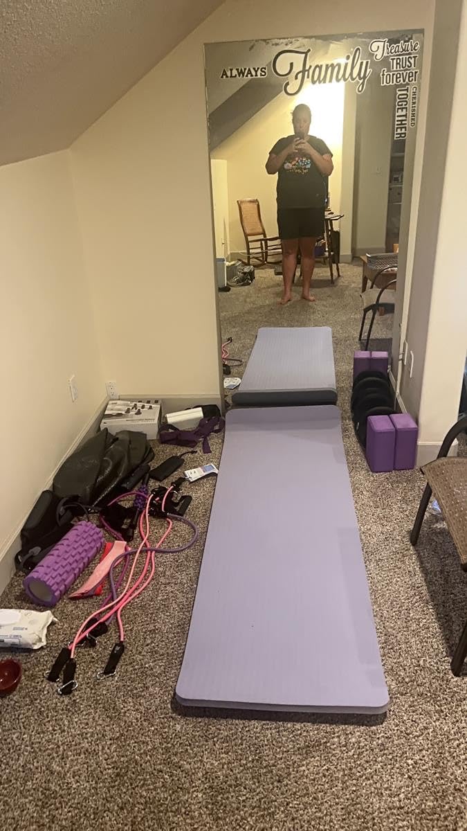 5 in 1 Foam Roller Set for Deep Tissue Muscle Massage, Trigger Point Fitness Exercise Foam Roller, Massage Roller, Massage Ball, Stretching Strap, for Whole Body (Orange-New) - Customer Photo 4