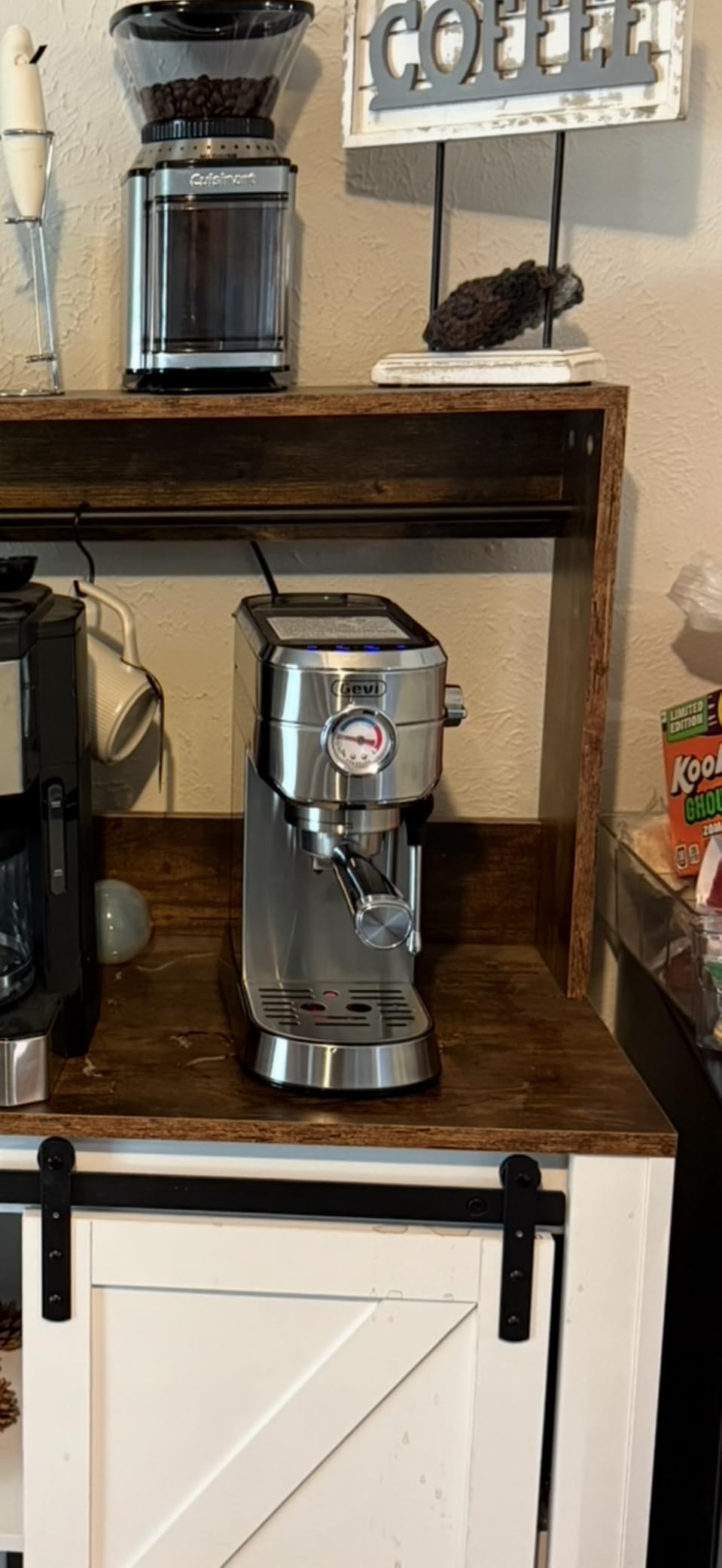 Gevi Commercial Espresso and Coffee Makers, Professional 20 Bar Espresso Maker with Milk Frother, Stainless Steel Expresso Coffee Machines for Home, Compact Cappuccino Machine, Great Gift - Customer Photo 2