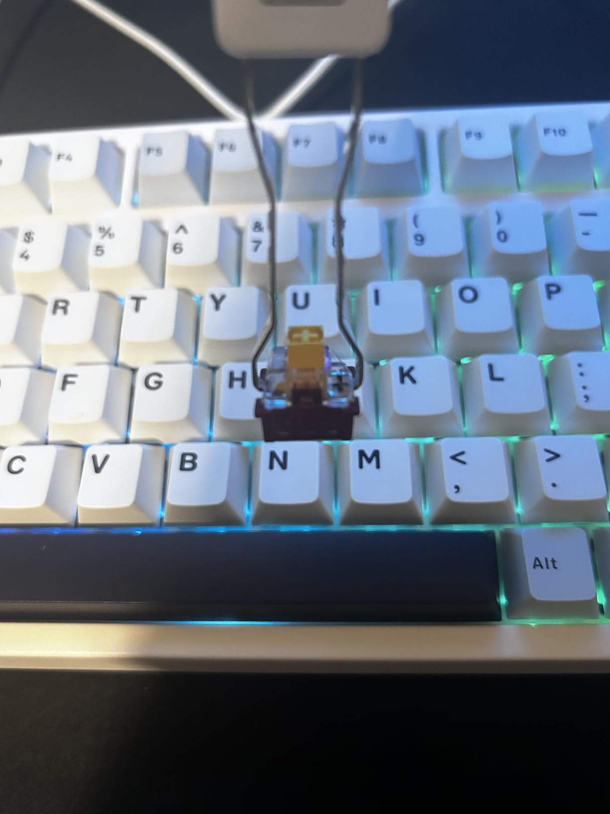 GK GAMAKAY TK75 HE Rapid Trigger Wireless Gaming Keyboard Hall Effect Hot-swap Magnetic Switch, Snap Tap, 81 Keys Bluetooth/2.4GHz/Wired 75% RGB Esports Gaming Keyboard (Magnetic Mercury Switch) - Customer Photo 2