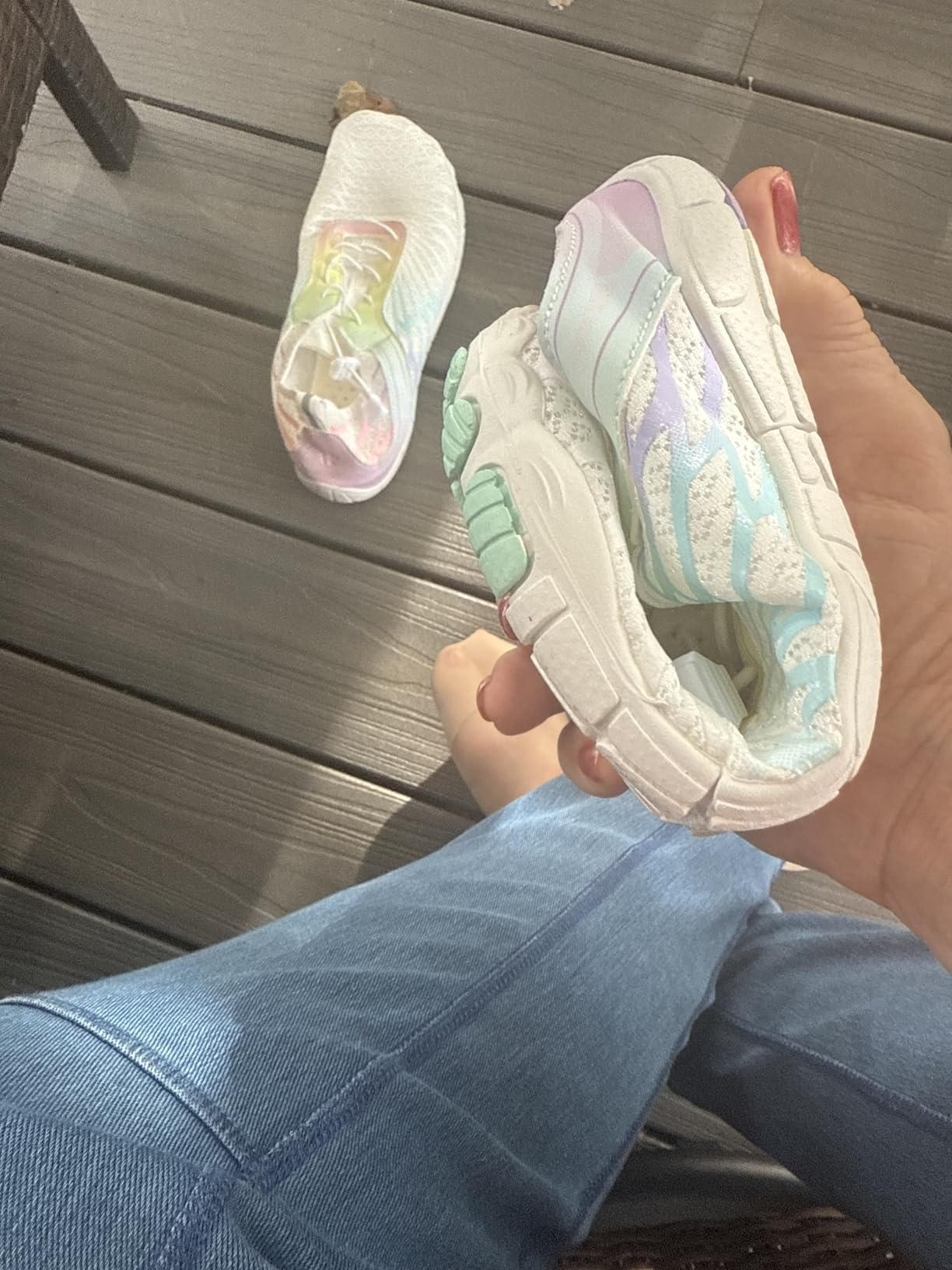 Hike Footwear HF Signature Rainbow Healthy & Non-Slip Barefoot Lightweight Shoes Unisex, Walking and Daily Wear Comfort - Customer Photo 1