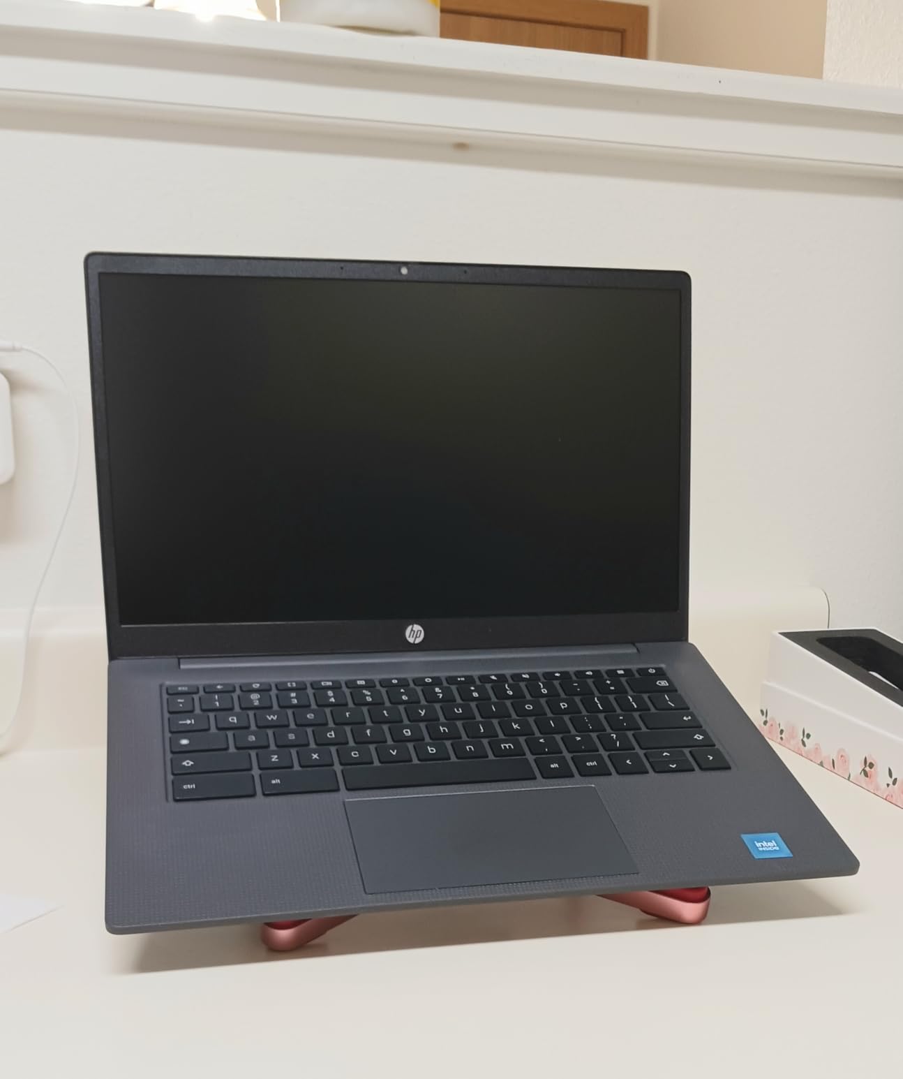 HP Chromebook 14 inch Laptop, HD Display, Intel Processor N100, 8 GB RAM, 128 GB UFS, Intel UHD Graphics, Chrome OS, Chalkboard Gray, 14a-nf0099nr - Customer Photo 2