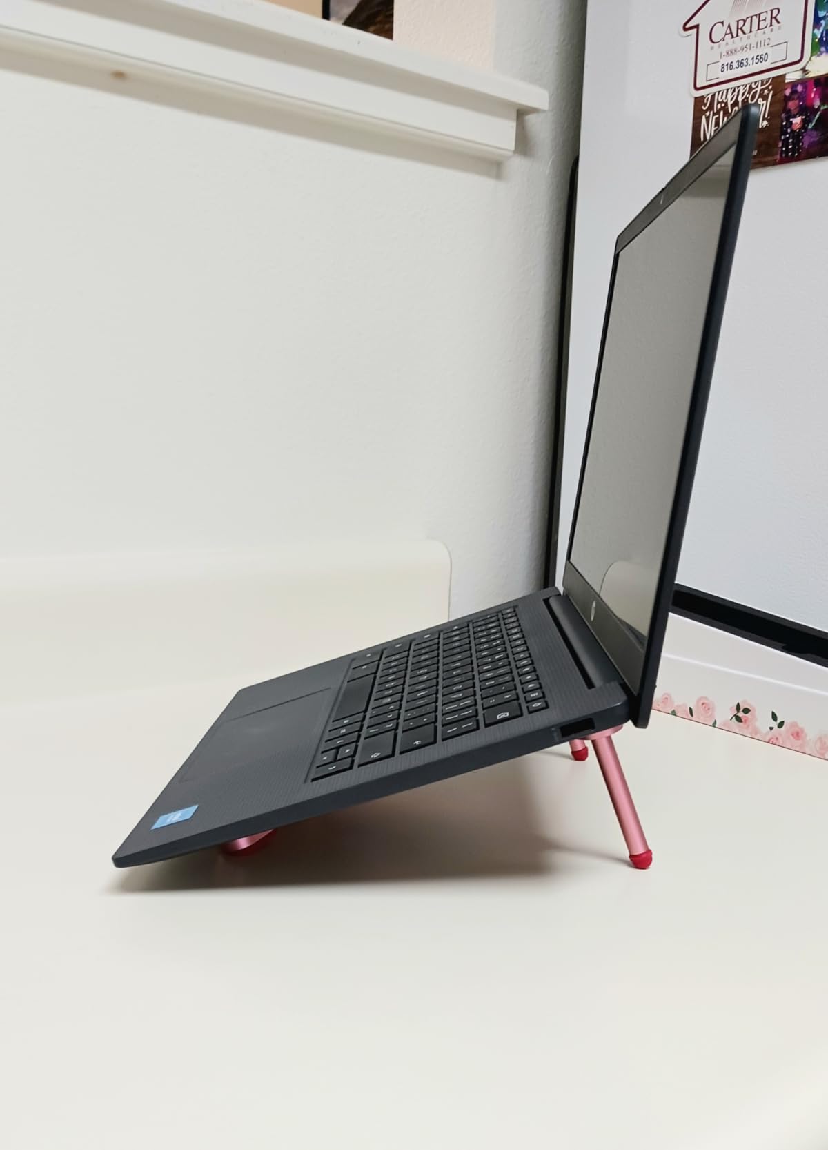 HP Chromebook 14 inch Laptop, HD Display, Intel Processor N100, 8 GB RAM, 128 GB UFS, Intel UHD Graphics, Chrome OS, Chalkboard Gray, 14a-nf0099nr - Customer Photo 4