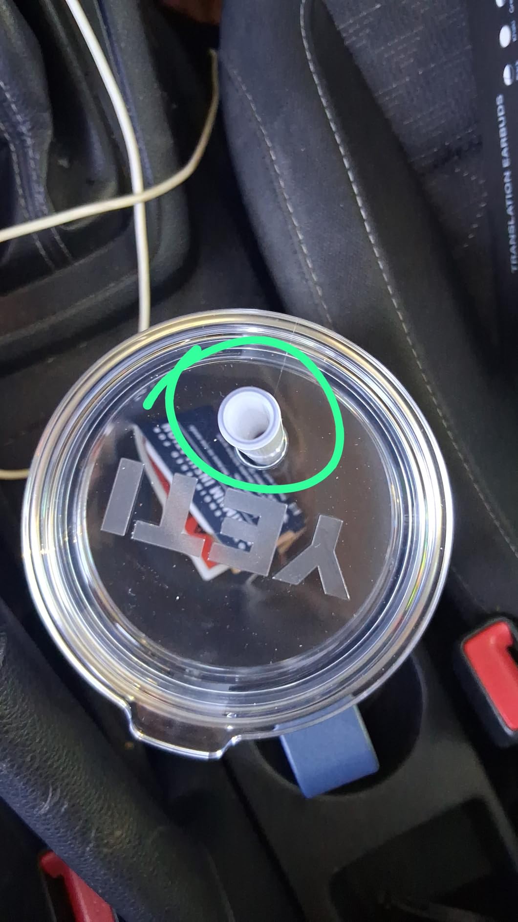 YETI Rambler 42 oz Tumbler with Handle and Straw Lid, Travel Mug Water Tumbler, Vacuum Insulated Cup with Handle, Stainless Steel, Papaya - Customer Photo 3