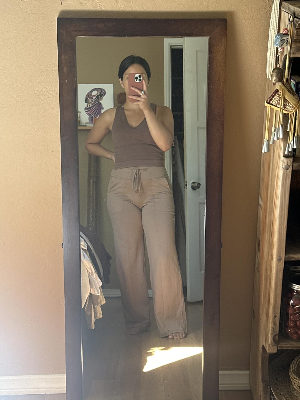 Showitty 3 Pack Women's Wide Leg Pants with Pockets, Causal Loose Pajama Palazzo Trousers Sweatpants for Yoga Lounge - Customer Photo 3