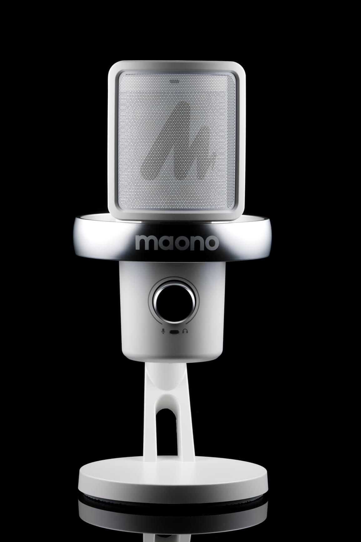 MAONO Wireless Microphone for PC,Gaming Streaming USB Mic with Software AI Voice Change,3-Level Noise Cancellation,Custom EQ,Gain Control for Computer Podcast Recording (DM40 AI Mic, DM40-White) - Customer Photo 1