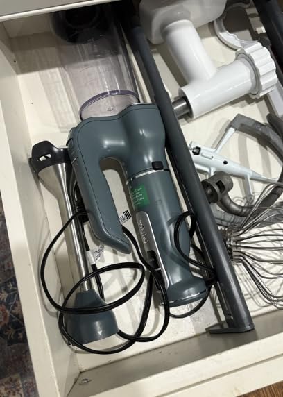 Ninja Immersion Blender and Whisk, Hand Stick Blender, 4 Speeds, with SplatterShield and PanProtect, 4-Cup Blending Vessel, Dishwasher Safe, 5-ft Cord, Ergonomic, Deep Navy, CI201ND Customer Review Ninja Immersion Blender and Whisk, Hand Stick Blender, 4 Speeds, with SplatterShield and PanProtect, 4-Cup Blending Vessel, Dishwasher Safe, 5-ft Cord, Ergonomic, Deep Navy, CI201ND - Customer Photo 1