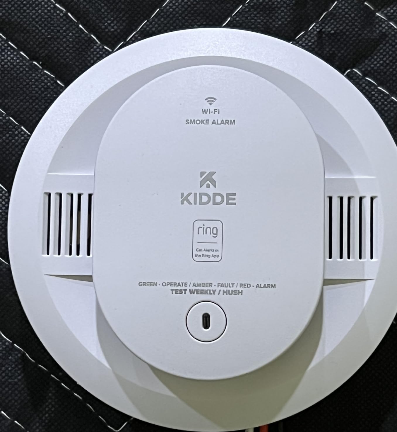 Kidde Smart Smoke and Carbon Monoxide Detector, Ring App Enabled for Real-Time Notifications, Hardwired Alarm, AA Backup Battery - Customer Photo 4