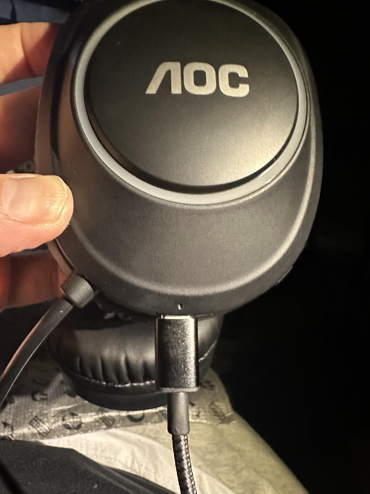 AOC Wireless Gaming Headset Compatible with PS5/4, Nintendo Switch, PC, Bluetooth 5.4 & 2.4GHz Gaming Headphones with Noise Canceling Mic, RGB, Type-C, 20ms Latency, 45H, 7.1 Virtual Surround- Black Customer Review AOC Wireless Gaming Headset Compatible with PS5/4, Nintendo Switch, PC, Bluetooth 5.4 & 2.4GHz Gaming Headphones with Noise Canceling Mic, RGB, Type-C, 20ms Latency, 45H, 7.1 Virtual Surround- Black - Customer Photo 3