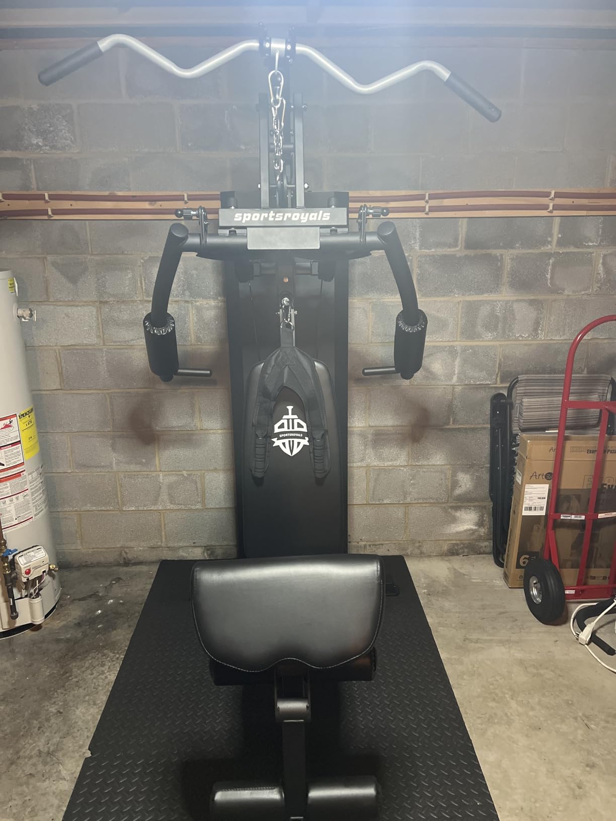 Sportsroyals Home Gym Equipment, 154LBS Weight Stack, Full Body Workout Machine with Pulley System for Strength Training - Customer Photo 1