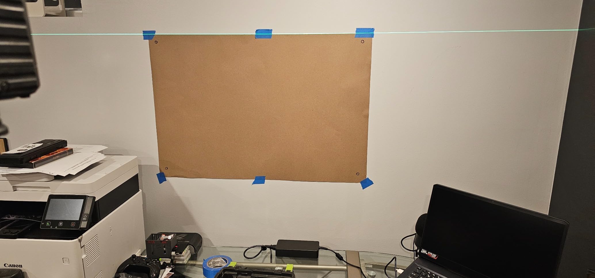 MaxGear Glass White Boards 36x24 Inches, Wall Mounted Magnetic Glass Dry Erase Board Black - Customer Photo 2