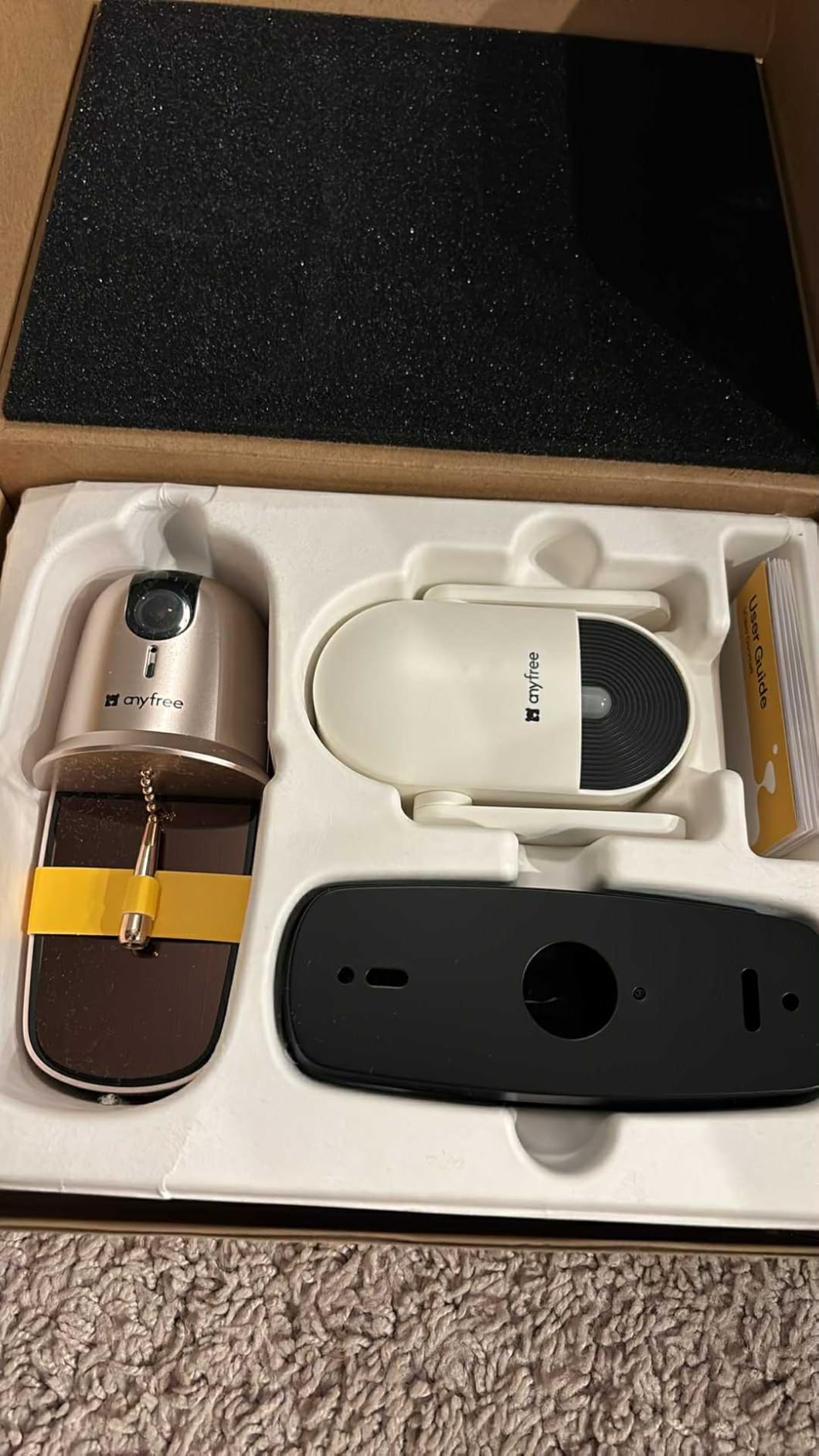 anyfree 2025 Newly Hello Doorbell Camera Wireless with Solar Powered and Battery, AI Motion Detection&Alert, 3280ft Wireless Long Range Signal, HDR Ultra-Clear Video Doorbell - Customer Photo 1