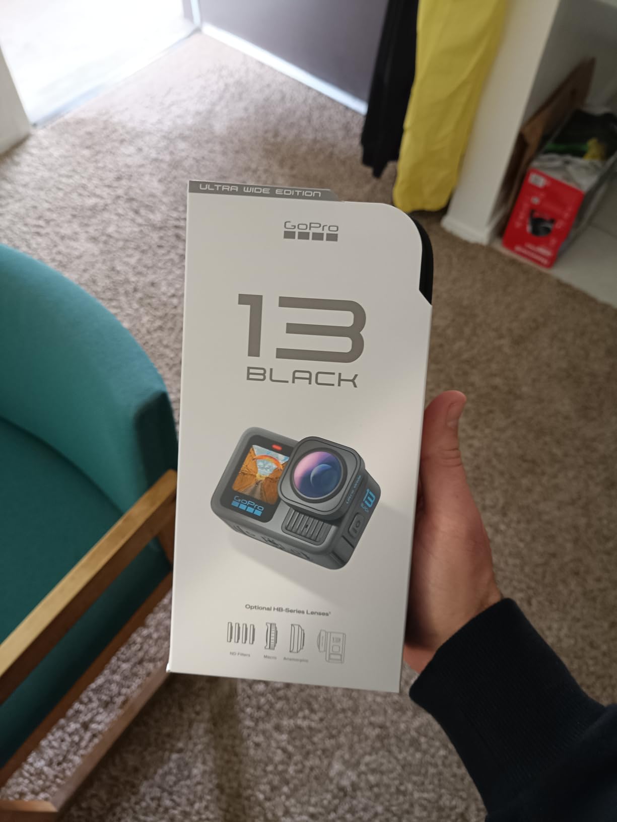 GoPro HERO13 Black Ultra Wide Edition - Waterproof Action Camera with 5.3K60 Video, 27MP Photo, Boosted 177-degree FOV + Compatability with HB-Series Lenses - Customer Photo 1