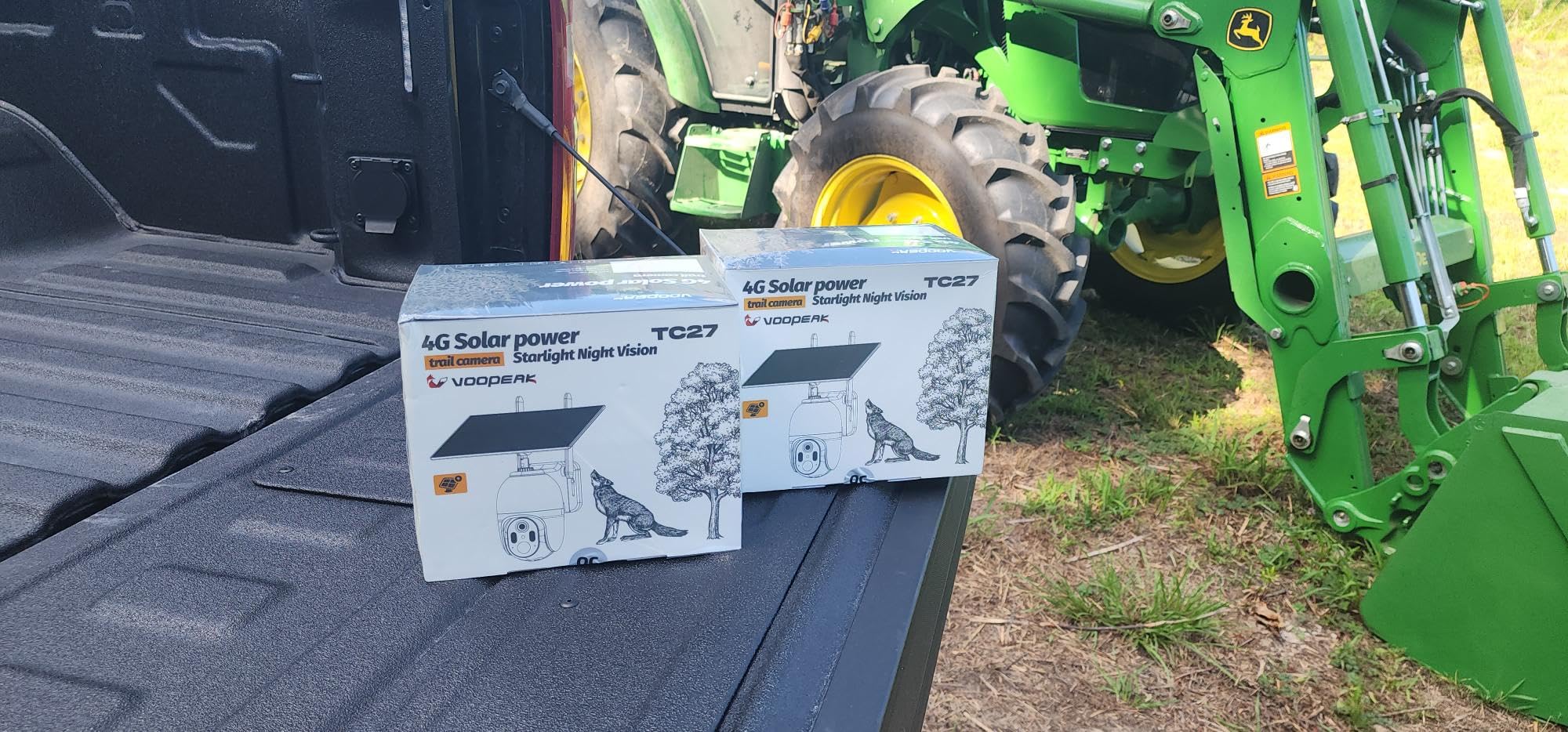 VOOPEAK Cellular Trail Camera 2-Pack, Trail Camera 2.5K Live Feed, Built-in SIM Card with 7 Days of Unlimited Data, Clear Night Vision Built-in 10400mAh Li-ion Battery Solar Game Cameras - Customer Photo 1