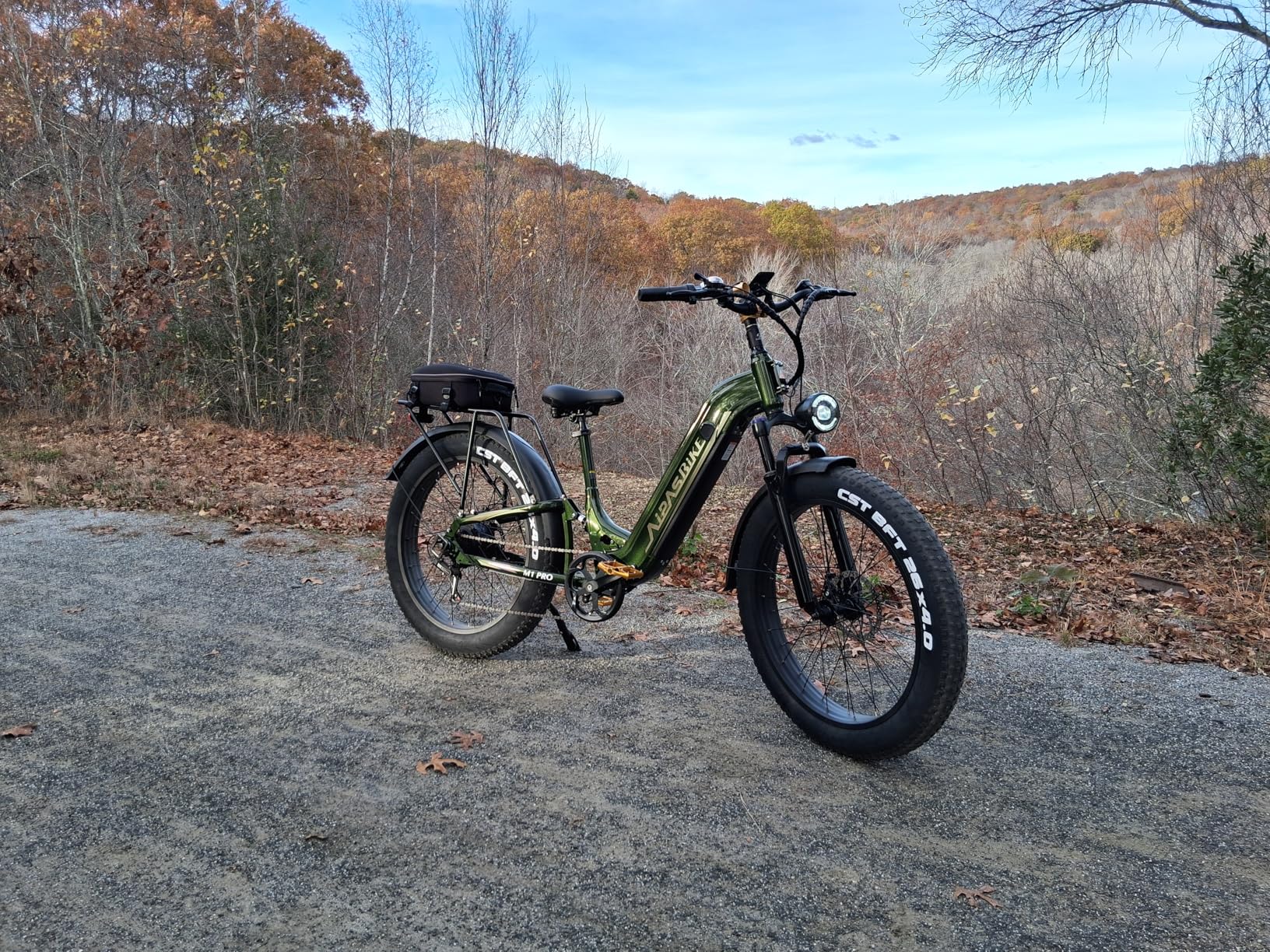 Aipas M1 Pro Electric Bike, 1800W Peak Motor Electric Bike for Adults, 48V 17.5Ah, 26'' x 4.0'' Fat Tire Electric Mountain Bike, Ebike with 85 Miles, 36MPH, 7 Speed 110Nm and Dual Suspension - Customer Photo 1
