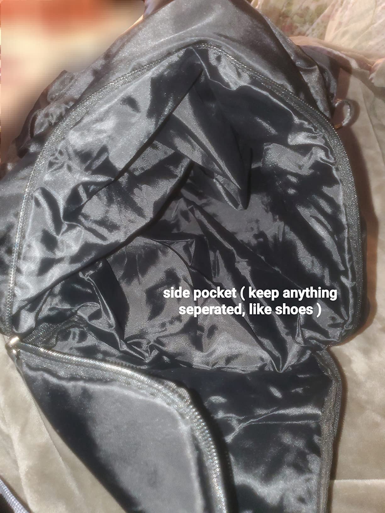 Gym Bag for Women Men, Duffle Travel Bag with Shoes Compartment and Wet Pocket, Waterproof Overnight Carry On Bag Backpack with Two Elastic Bottle Holders for Travel, Workout, Sports, Weekend - MIYCOO Customer Review Gym Bag for Women Men, Duffle Travel Bag with Shoes Compartment and Wet Pocket, Waterproof Overnight Carry On Bag Backpack with Two Elastic Bottle Holders for Travel, Workout, Sports, Weekend - MIYCOO - Customer Photo 1