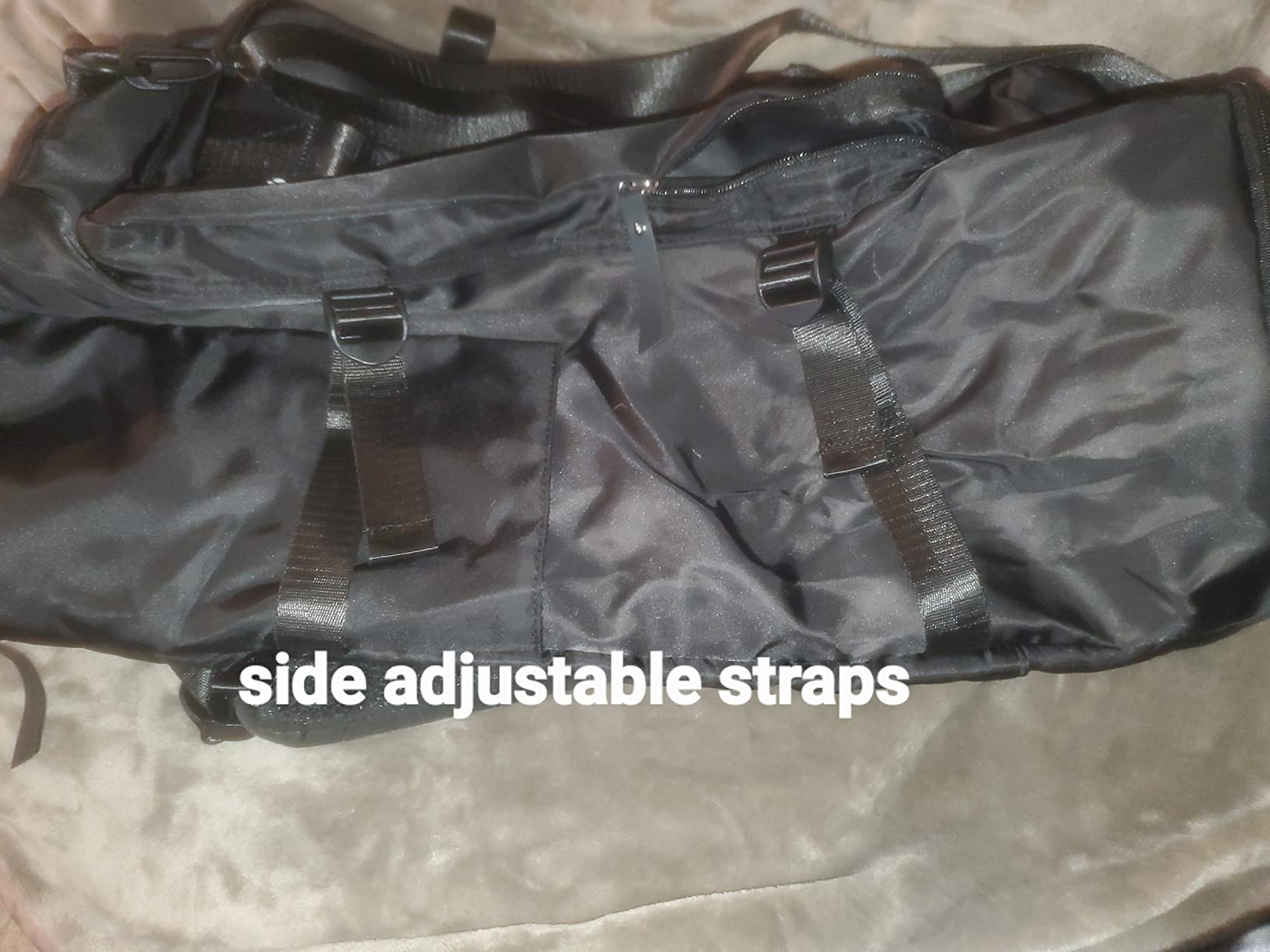 Gym Bag for Women Men, Duffle Travel Bag with Shoes Compartment and Wet Pocket, Waterproof Overnight Carry On Bag Backpack with Two Elastic Bottle Holders for Travel, Workout, Sports, Weekend - MIYCOO Customer Review Gym Bag for Women Men, Duffle Travel Bag with Shoes Compartment and Wet Pocket, Waterproof Overnight Carry On Bag Backpack with Two Elastic Bottle Holders for Travel, Workout, Sports, Weekend - MIYCOO - Customer Photo 2