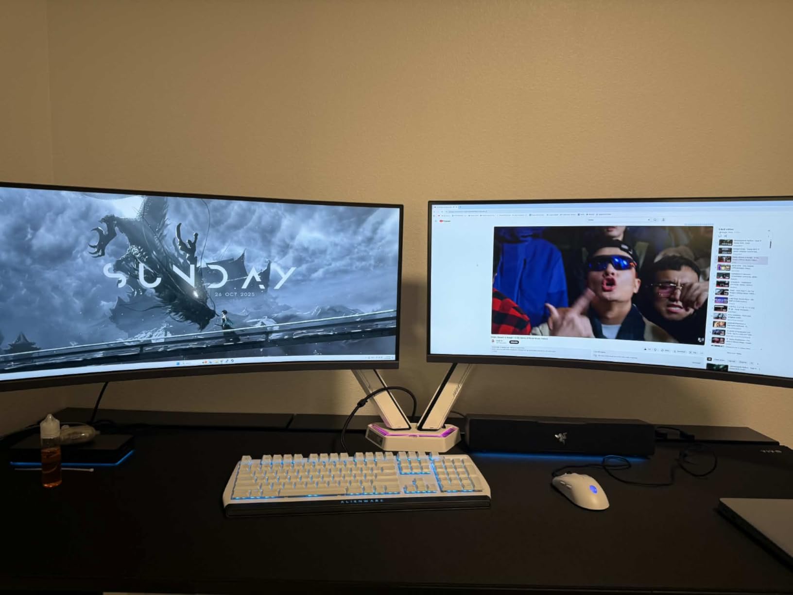 LG 34G600A-B 34-inch Ultragear WQHD (3440 x 1440) Curved Gaming Monitor 160Hz, AMD FreeSync Premium, HDR10, Built-in Speaker, Reader Mode, HDMI 2.1, DisplayPort, Tilt/Height/Swivel Stand, Black - Customer Photo 1