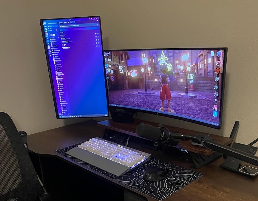 LG 34G600A-B 34-inch Ultragear WQHD (3440 x 1440) Curved Gaming Monitor 160Hz, AMD FreeSync Premium, HDR10, Built-in Speaker, Reader Mode, HDMI 2.1, DisplayPort, Tilt/Height/Swivel Stand, Black - Customer Photo 2