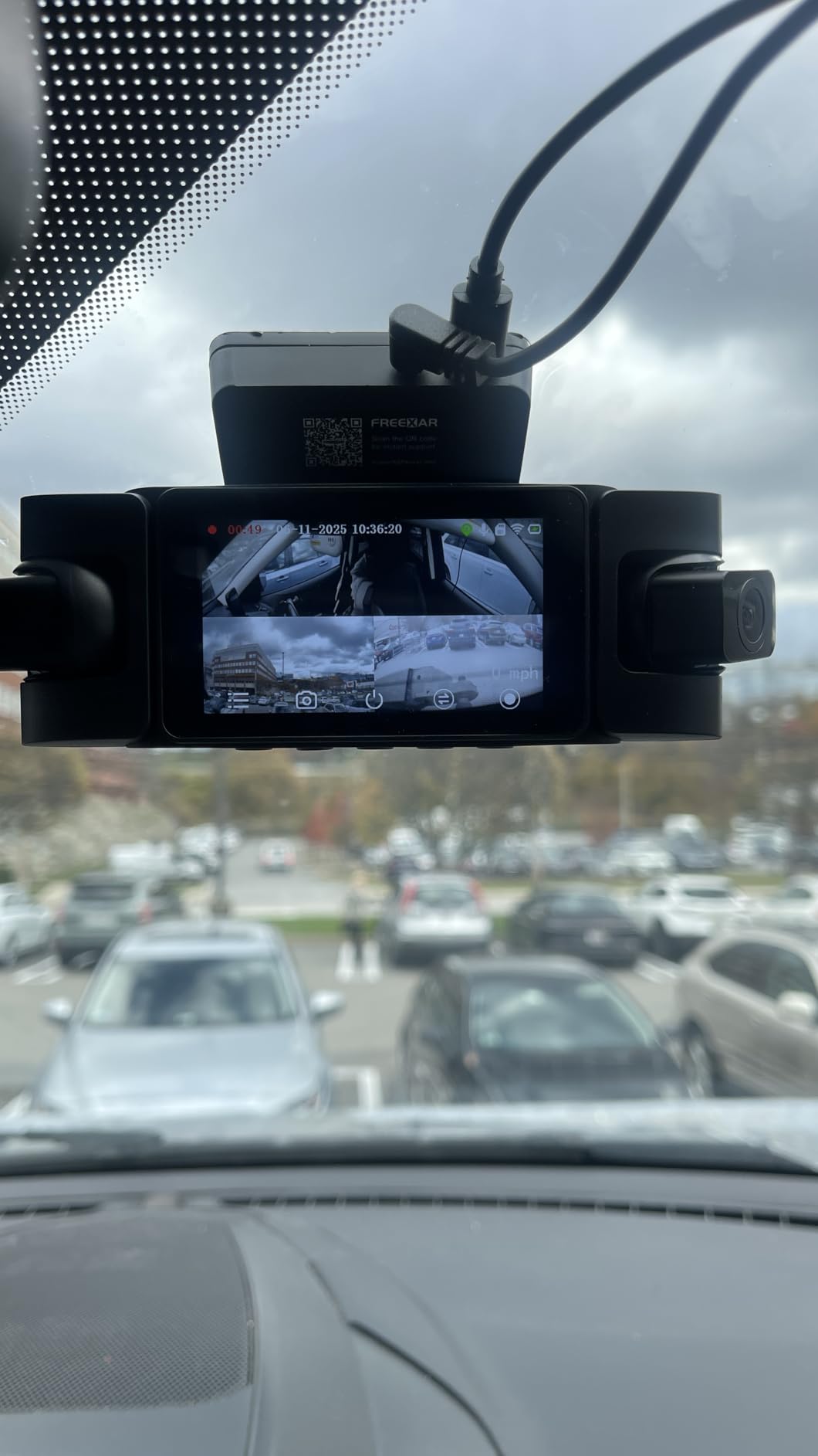 4K 360° Dash Cam, 4-Channel Dash Camera for Cars, Full Coverage Front Rear Left Right Inside with GPS, 5.8GHz Wi-Fi & App, Night Vision, Voice Control, 24H Parking Mode, 128GB Card Included Customer Review 4K 360° Dash Cam, 4-Channel Dash Camera for Cars, Full Coverage Front Rear Left Right Inside with GPS, 5.8GHz Wi-Fi & App, Night Vision, Voice Control, 24H Parking Mode, 128GB Card Included - Customer Photo 1