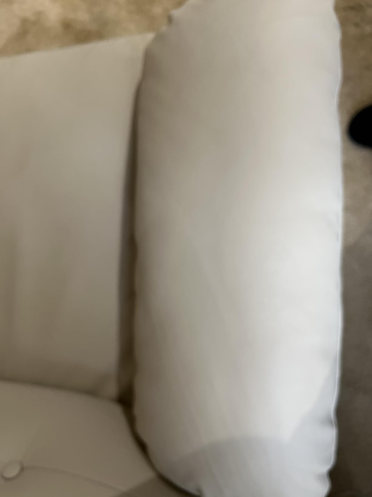 GarveeHome Oversized Wide Recliner Chair - Faux PU Leather Large Manual Recliner for Adults, Lazy Chair with 1.5X Sponge Comfort Arm and Back for Living Room, Bedroom - Cream, Oversized, Cream - Customer Photo 2