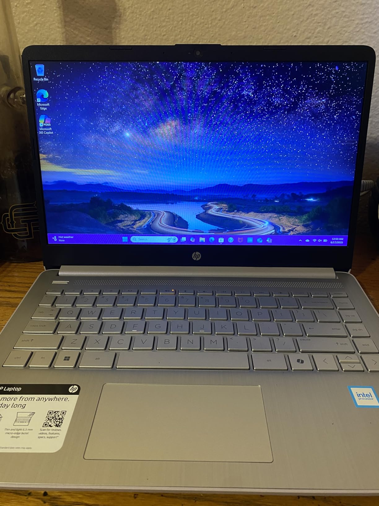 HP 14 Laptop Student Business 2025 Flagship Computer, AI Copilot, 4-Core 13th Gen Intel CPU, 16GB RAM 628GB Storage (128GB UFS+500GB Ext) 1-Yr Office 365 Long Battery HubxcelAccessory Win 11S Lavender - Customer Photo 5