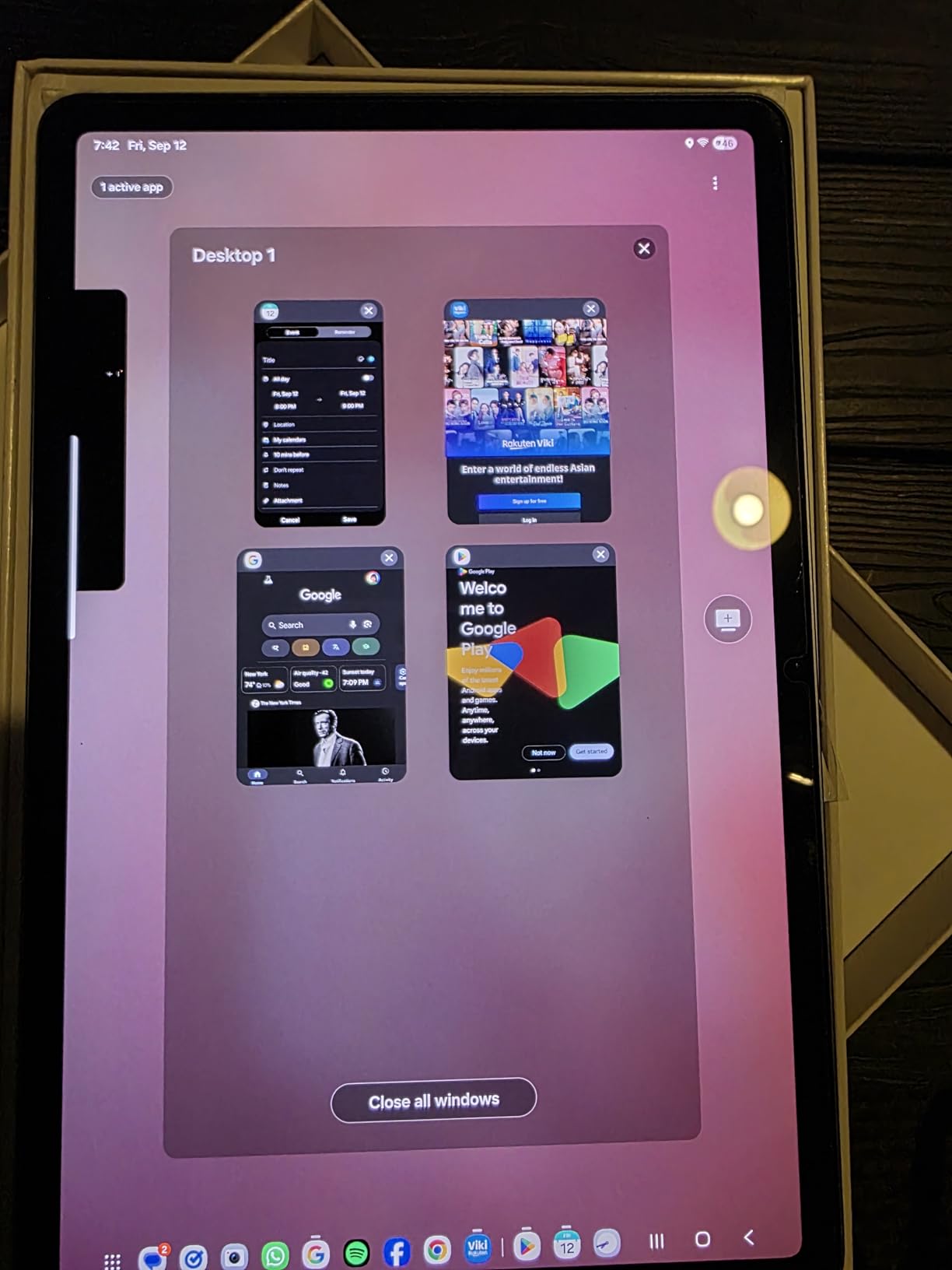 Samsung Galaxy Tab S11 256 GB WiFi Android Tablet, Large Display, Durable, Slim, Light, High Performance, Long Battery Life, S Pen for Note-Taking, AI Assist, US Version, Gray - Customer Photo 1