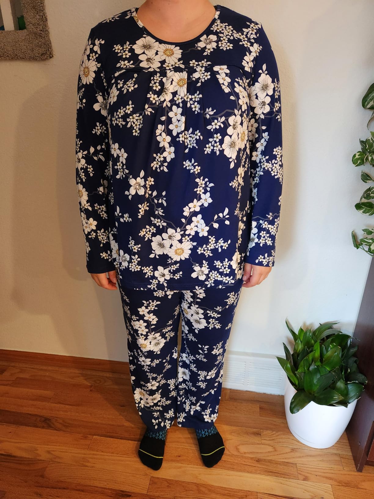 Women's Pajama Set 2 Piece Lounge Outfits Soft Sleepwear Fall Long Sleeve Long Pant With Pockets Ladies Pjs S-3XL - Customer Photo 2