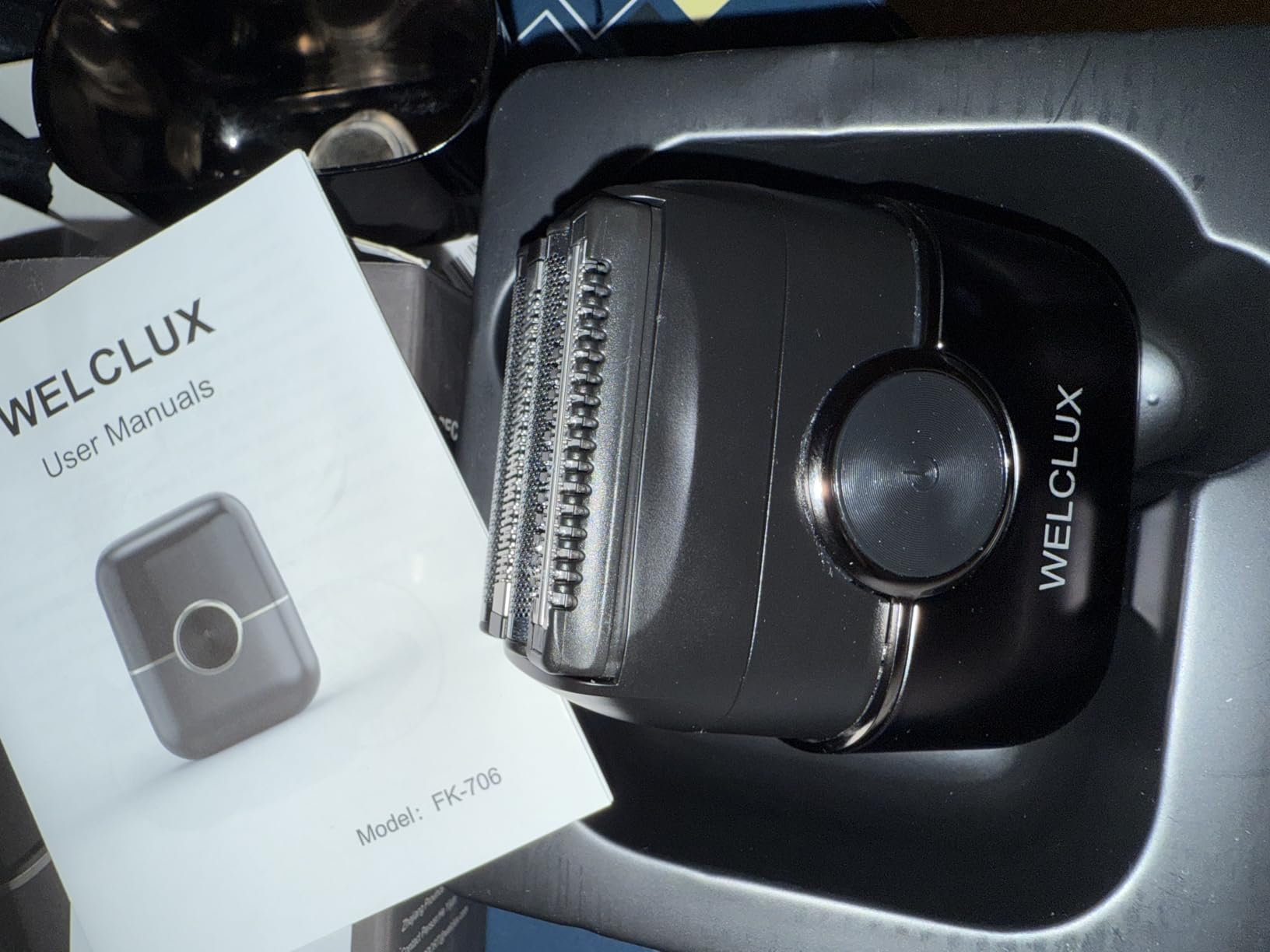 Electric Foil Shavers for Men: Upgraded Mini Electric Razor for Beard - 4 Floating Blades & Big LED Display - 2 Gears Adjustable Face Razor with IPX7 Waterproof for Travel & Home, USB Type C - Customer Photo 2