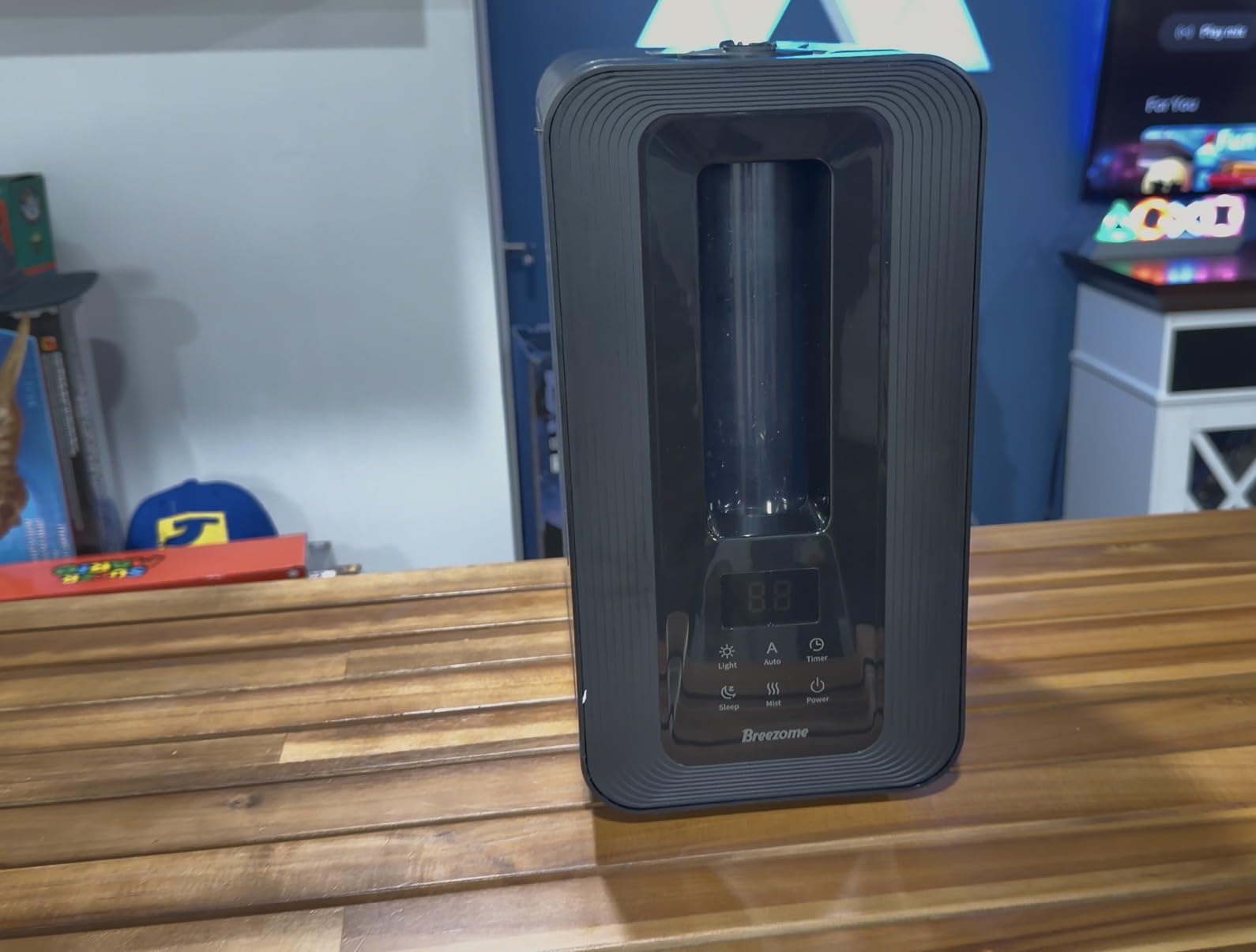 BREEZOME 6L Humidifiers for Bedroom, Cool Mist Top Fill Humidifier with Aroma Diffuser, Humidistat, Night Light, 50H Runtime, Quiet Ultrasonic Humidifiers for Home Large Room, Baby Nursery, Plants Customer Review BREEZOME 6L Humidifiers for Bedroom, Cool Mist Top Fill Humidifier with Aroma Diffuser, Humidistat, Night Light, 50H Runtime, Quiet Ultrasonic Humidifiers for Home Large Room, Baby Nursery, Plants - Customer Photo 1