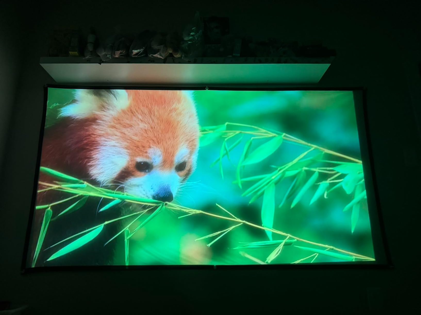 [Built-in Apps/Dolby Audio] FUDONI Smart Projector with WiFi 6 and Bluetooth, 1080P Full HD Projector Compatible with Netflix/ Prime Video/Youtube, Zoom Correction, Movie Proyector for Home & Outdoor - Customer Photo 2