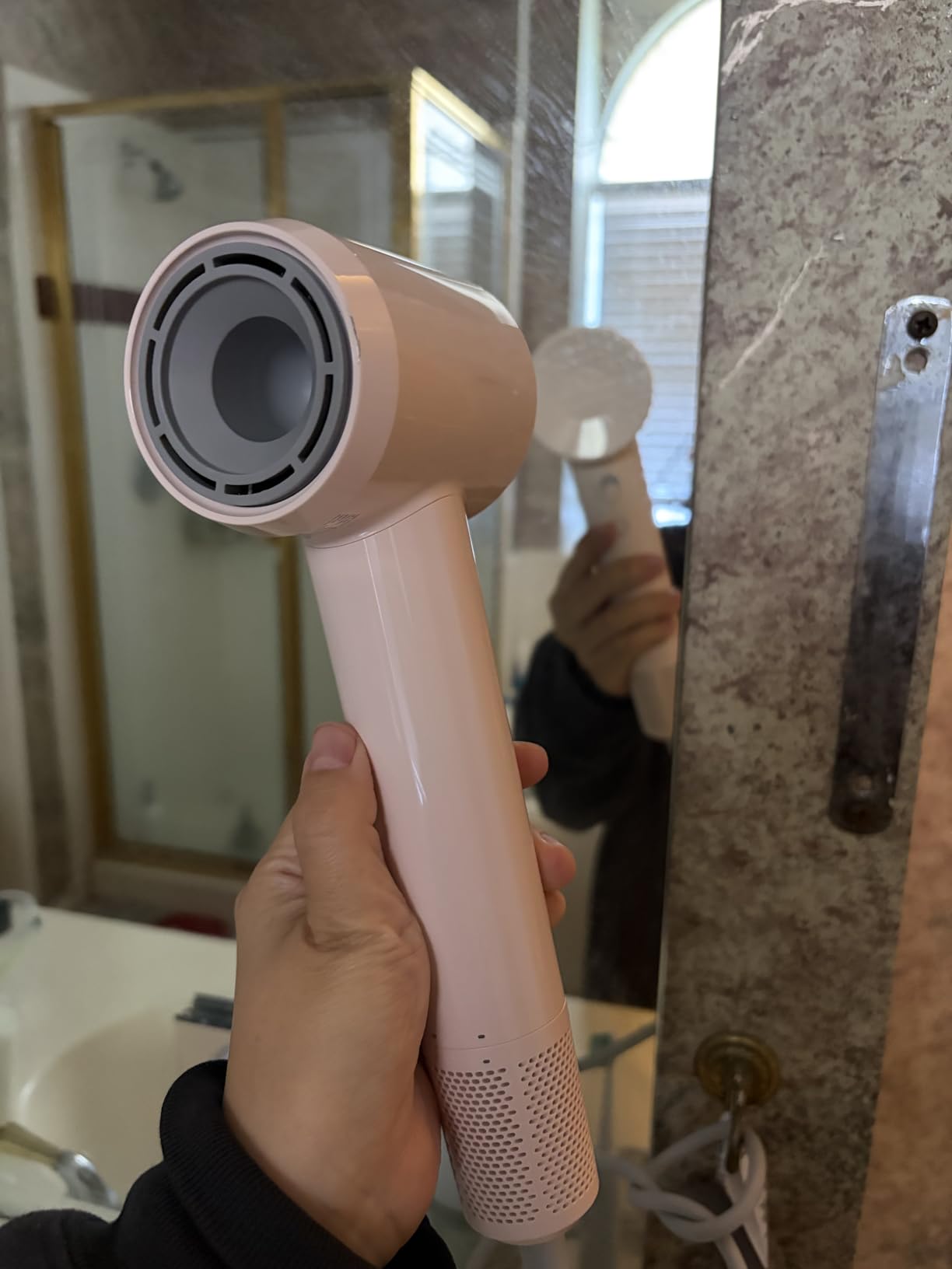 Laifen SE Lite Hair Dryer, Negative Ionic Blow Dryer with 100,000 RPM Brushless Motor for Fast Drying, High-Speed Low Noise Thermo-Control Hair Dryer with Lightweight Design and 2 Nozzles - Customer Photo 1