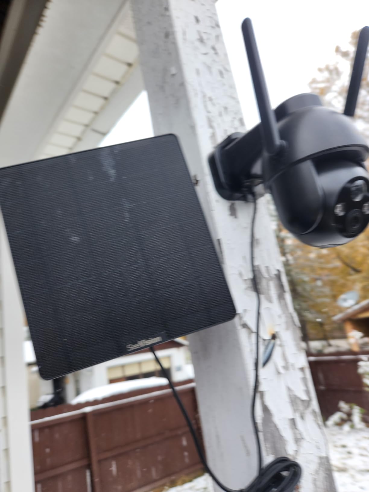 4G LTE Cellular Solar Security Camera Wireless Outdoor, No WiFi Solar Powered Camera, 360° Live View, 2K Color Night Vision, PIR Detection, 2-Way Audio, Motion Alert, Built in SIM Card, Easier to use - Customer Photo 4