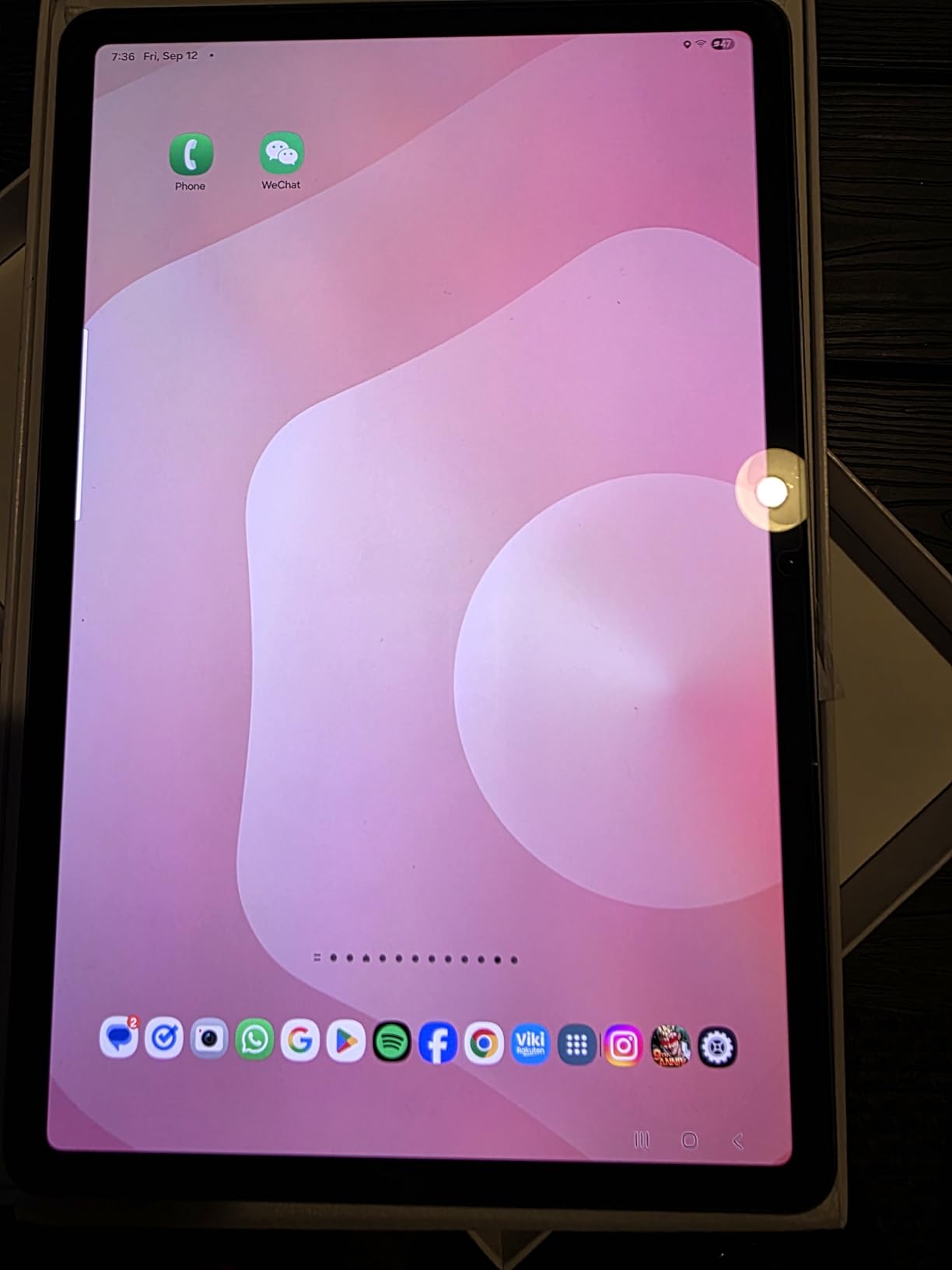 Samsung Galaxy Tab S11 512 GB WiFi Android Tablet, Large Display, Durable, Slim, Light, High Performance, Long Battery Life, S Pen for Note-Taking, AI Assist, US Version, Gray Customer Review Samsung Galaxy Tab S11 512 GB WiFi Android Tablet, Large Display, Durable, Slim, Light, High Performance, Long Battery Life, S Pen for Note-Taking, AI Assist, US Version, Gray - Customer Photo 1