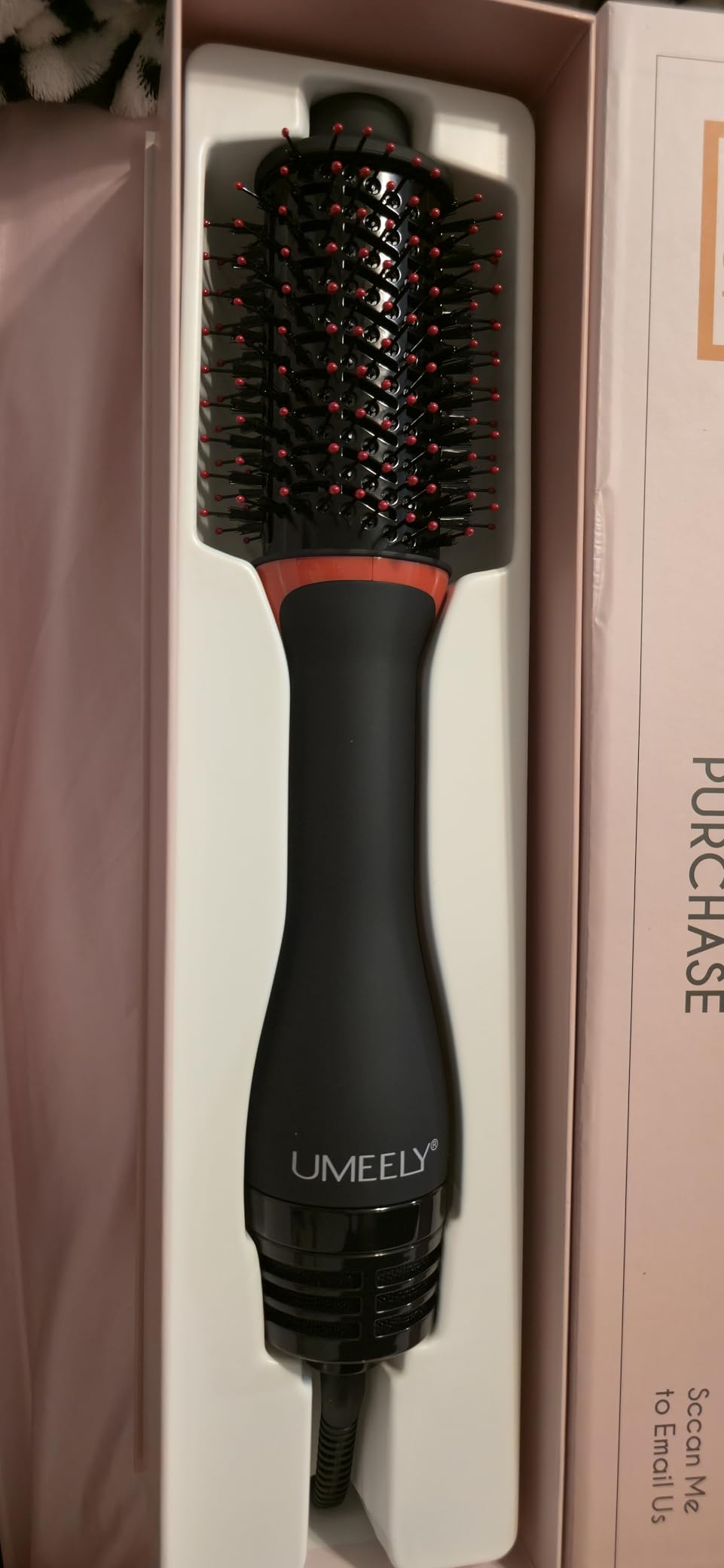Plus 2.0 Hair Dryer Brush Blow Dryer Brush in One, 2'' Oval Brush Head Hot Air Brush Styler & Volumizer with Ionic Technology, NTC Smart Temp Control for Smooth, Frizz-Free, Shiny Hair - Customer Photo 1