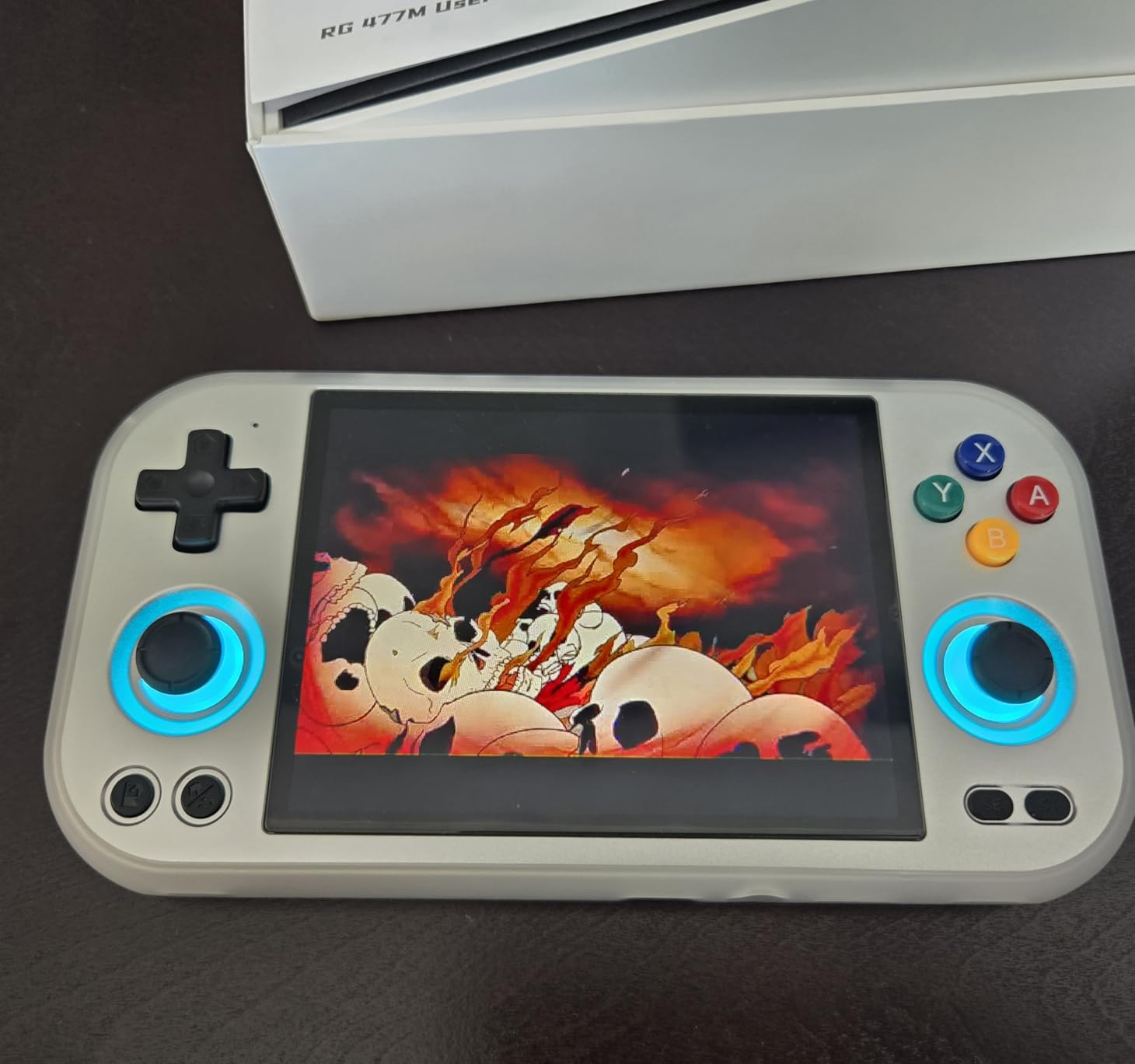 RG477M Retro Handheld Game Console, Aluminum Alloy CNC Dimensity 8300 Android14 System 4.7-inch Touch Handheld Game Console WiFi/Bluetooth Hall joystick RGB light 5300mah 12+ 256gb - Customer Photo 1