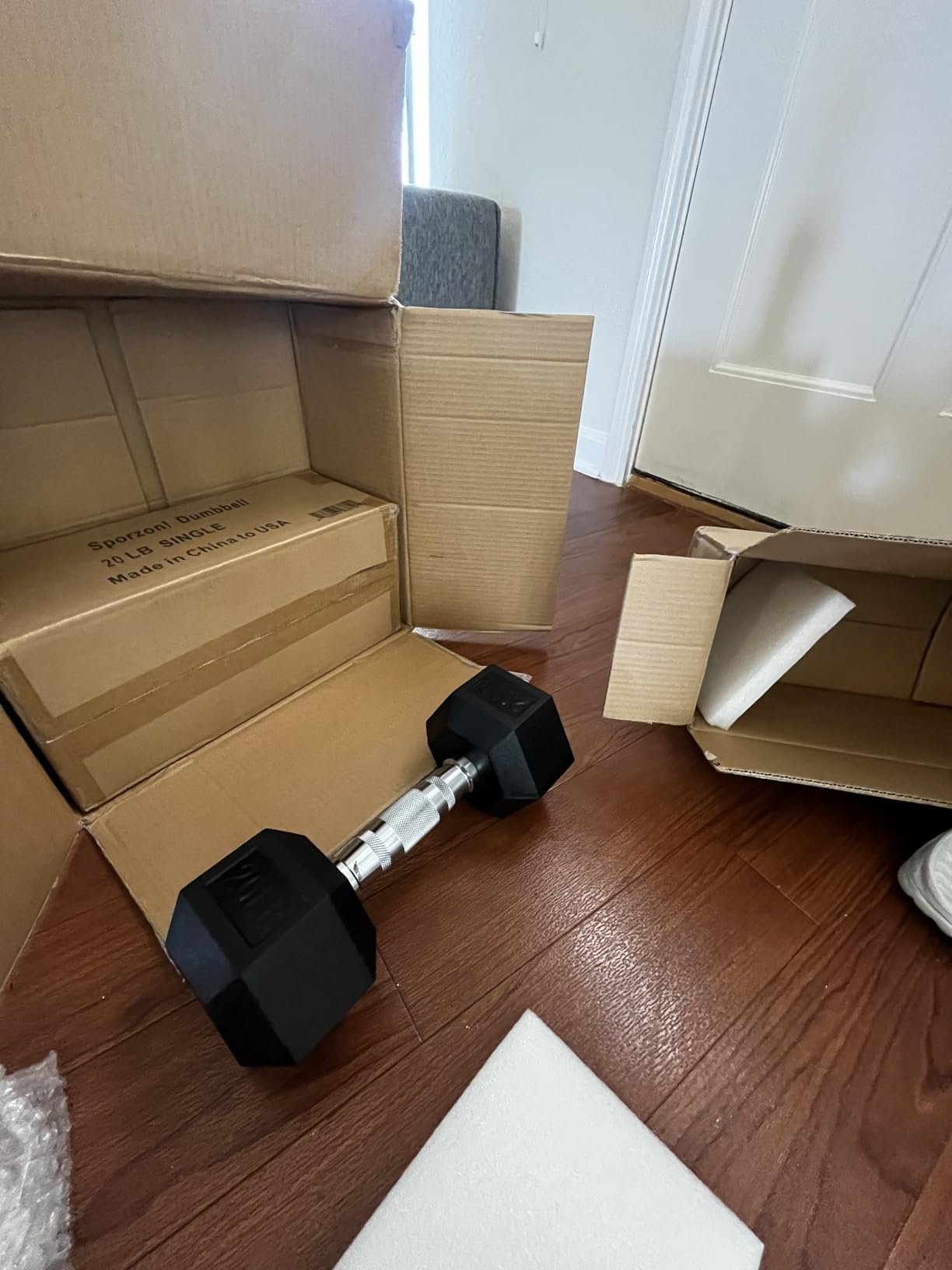 Fitvids Multi-Functional Portable Changeable Dumbbell and Barbell Kettlebell Set with Adjustable Weights, 40LBS or 60LBS Sets, 2-in-1 or 4-in1, Multiple Sizes Customer Review Fitvids Multi-Functional Portable Changeable Dumbbell and Barbell Kettlebell Set with Adjustable Weights, 40LBS or 60LBS Sets, 2-in-1 or 4-in1, Multiple Sizes - Customer Photo 1