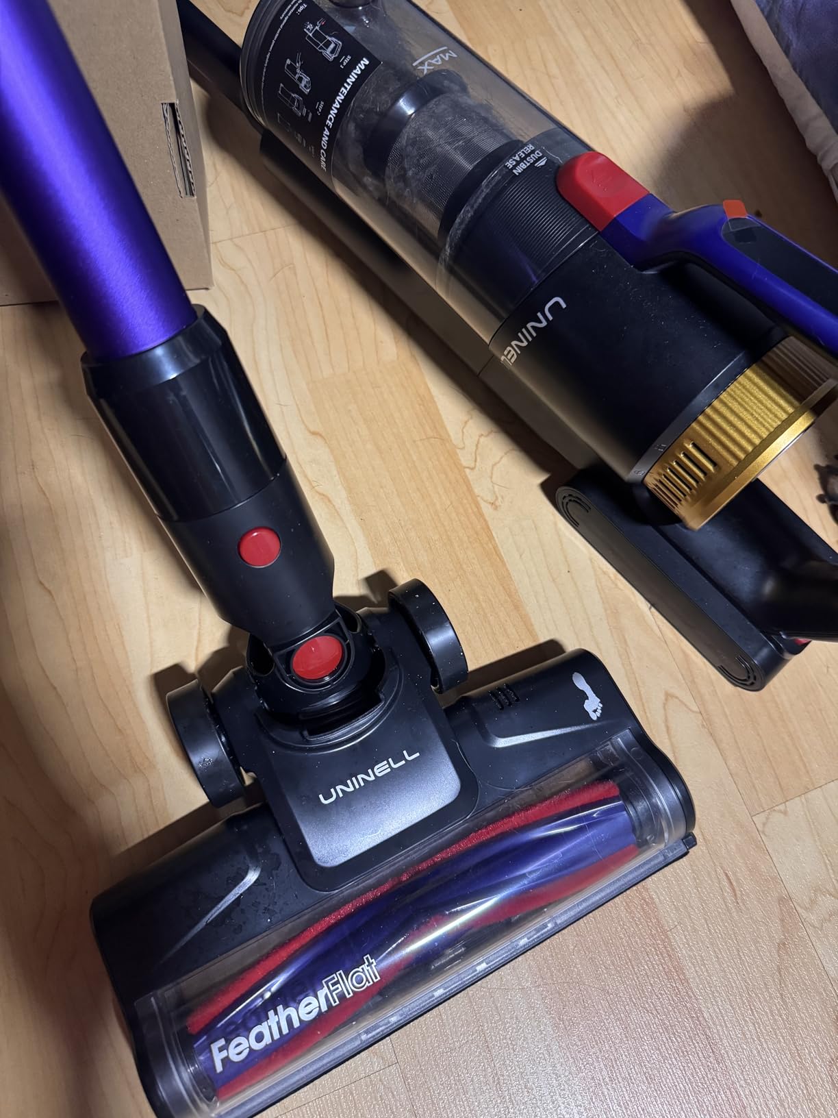 UNINELL HOME UV2 Cordless Vacuum Cleaner, 48000Pa/550W Vacuum Cleaners for Home, Lightweight Stick Vacuum with 65Mins Runtime, Self-Standing&Wall Mount Charging, Tangle-Resistant Vacuum for Pet Hair - Customer Photo 2