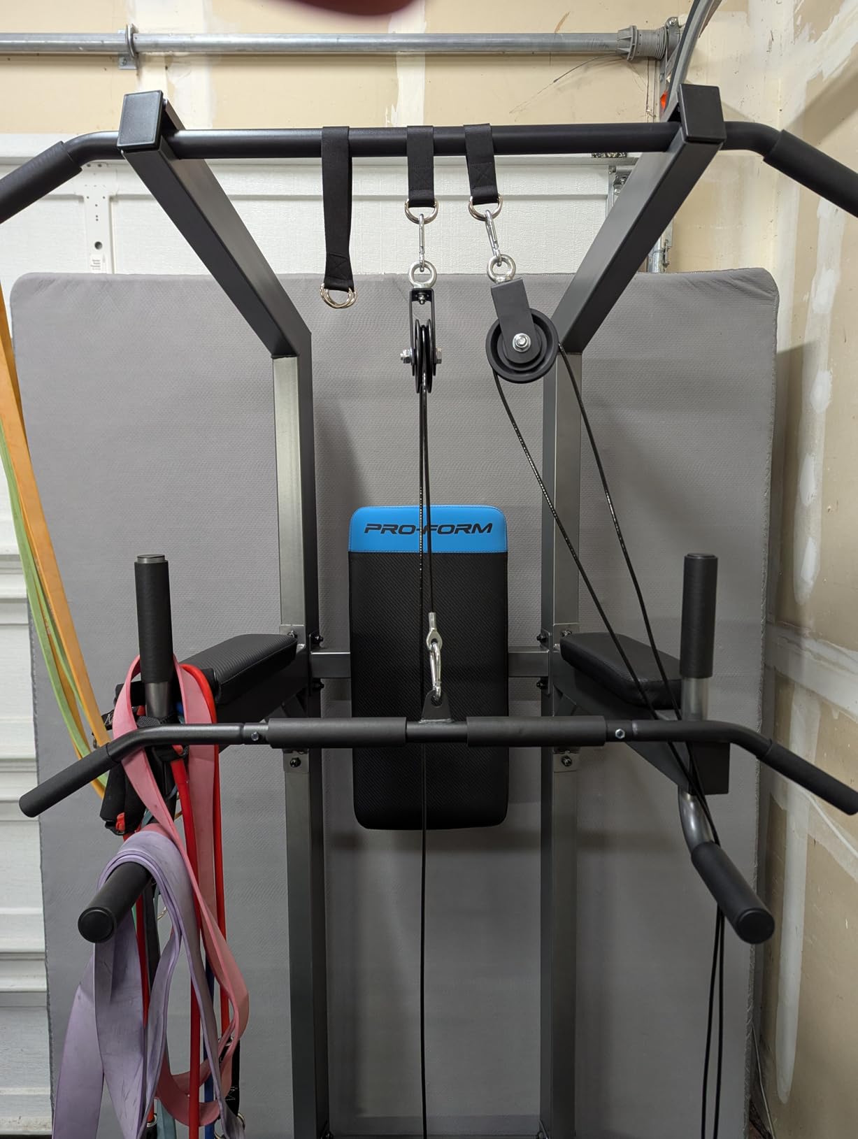 GarveeLife Home Gym Machine System with 100LBS Weight Stack, Multifunctional Weight Machine, Full Body Workout Station Exercise Equipment, All in One Home Gym with Pulley System for Strength Training - Customer Photo 4