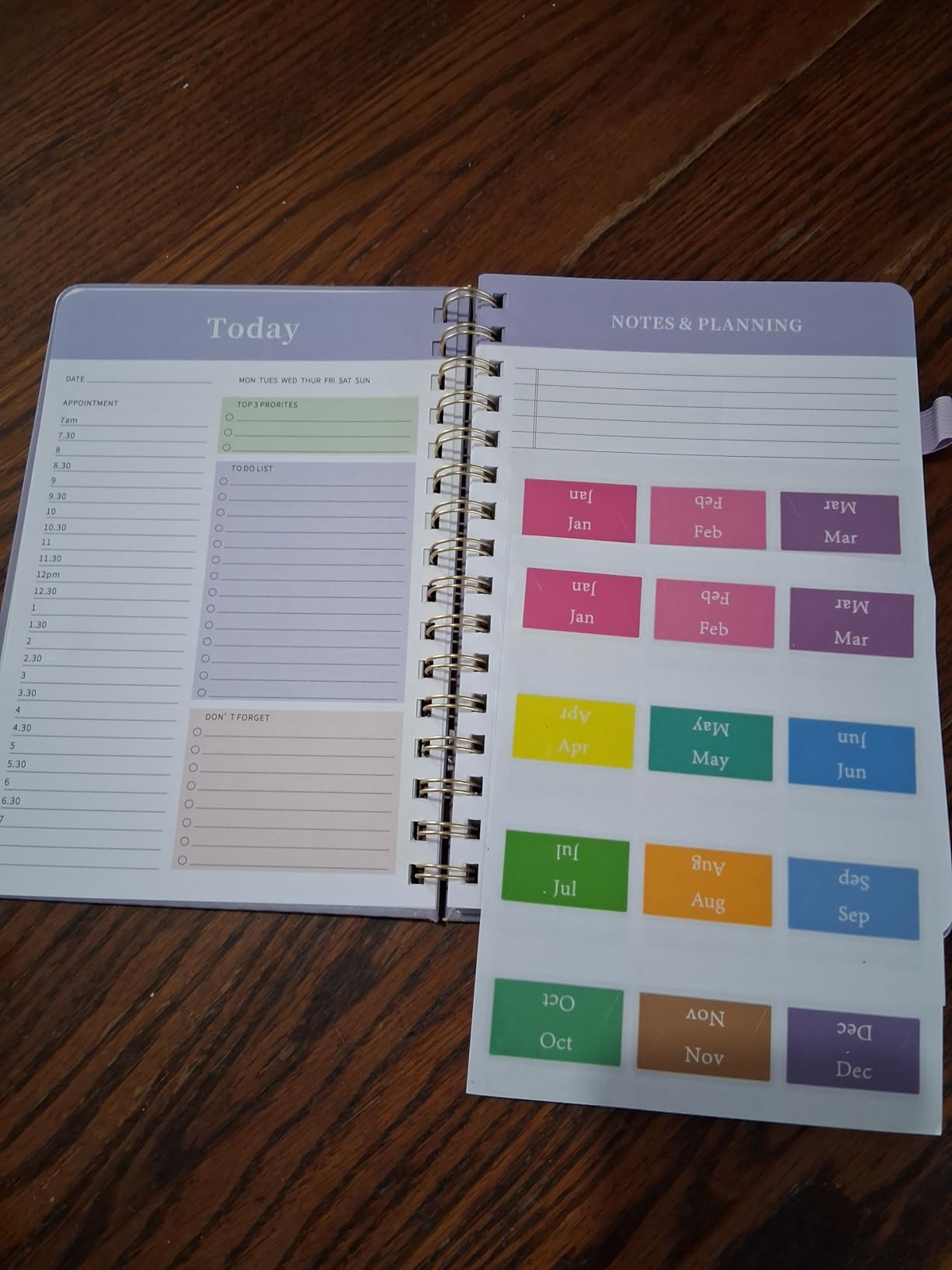 Oucaru Undated Weekly Planner, A5 To Do List Notebook with Goal & Habit Tracker Organizer, 52 Weekly Planner Notebook with Spiral Binding for Office Home School Supplies - Customer Photo 2