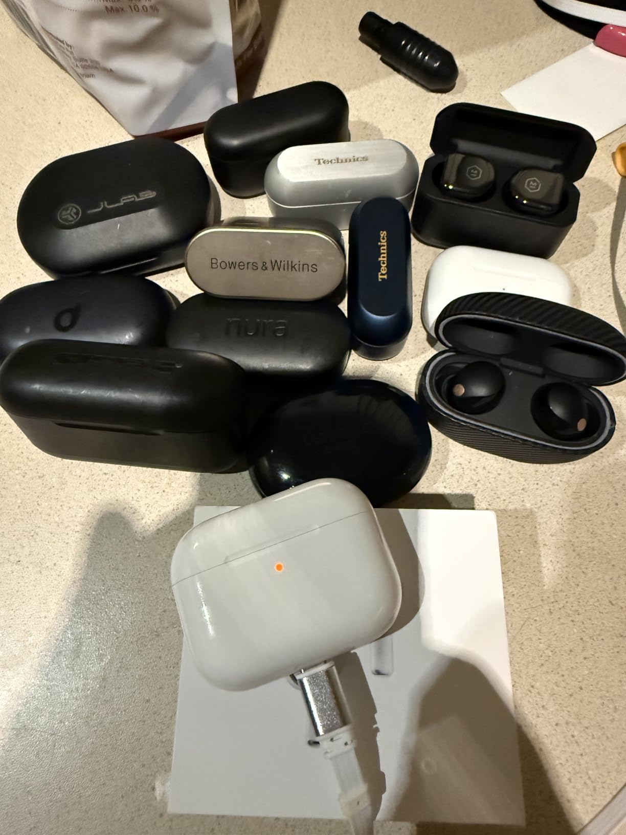 Apple AirPods Pro 3 Wireless Earbuds, Active Noise Cancellation, Live Translation, Heart Rate Sensing, Hearing Aid Feature, Bluetooth Headphones, Spatial Audio, High-Fidelity Sound, USB-C Charging - Customer Photo 1
