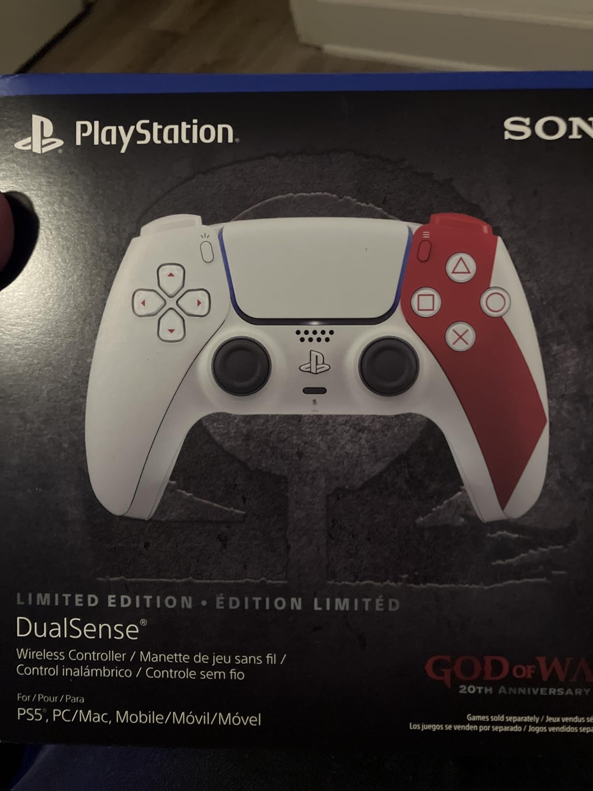 PlayStation DualSense® Wireless Controller – God of War™ 20th Anniversary Limited Edition - Customer Photo 1