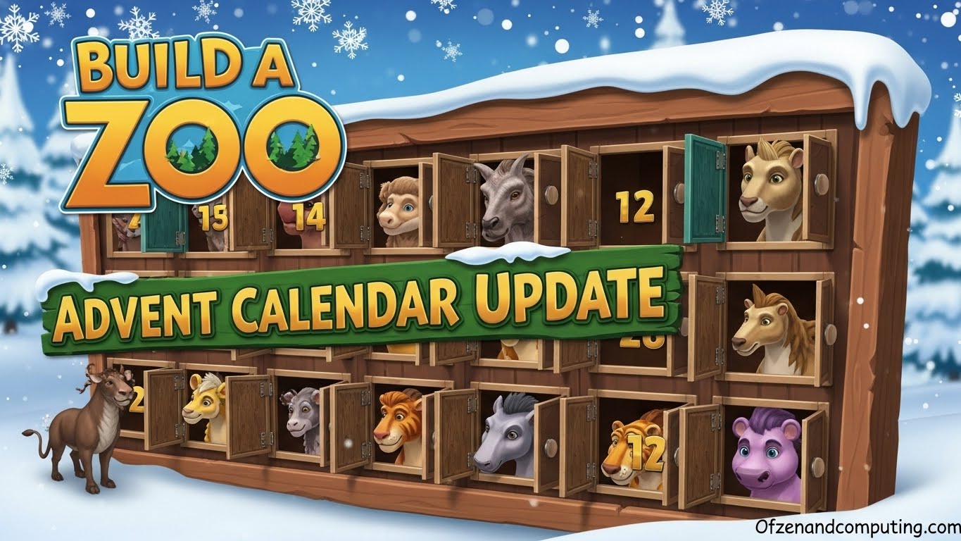 Build a Zoo Advent Calendar Update