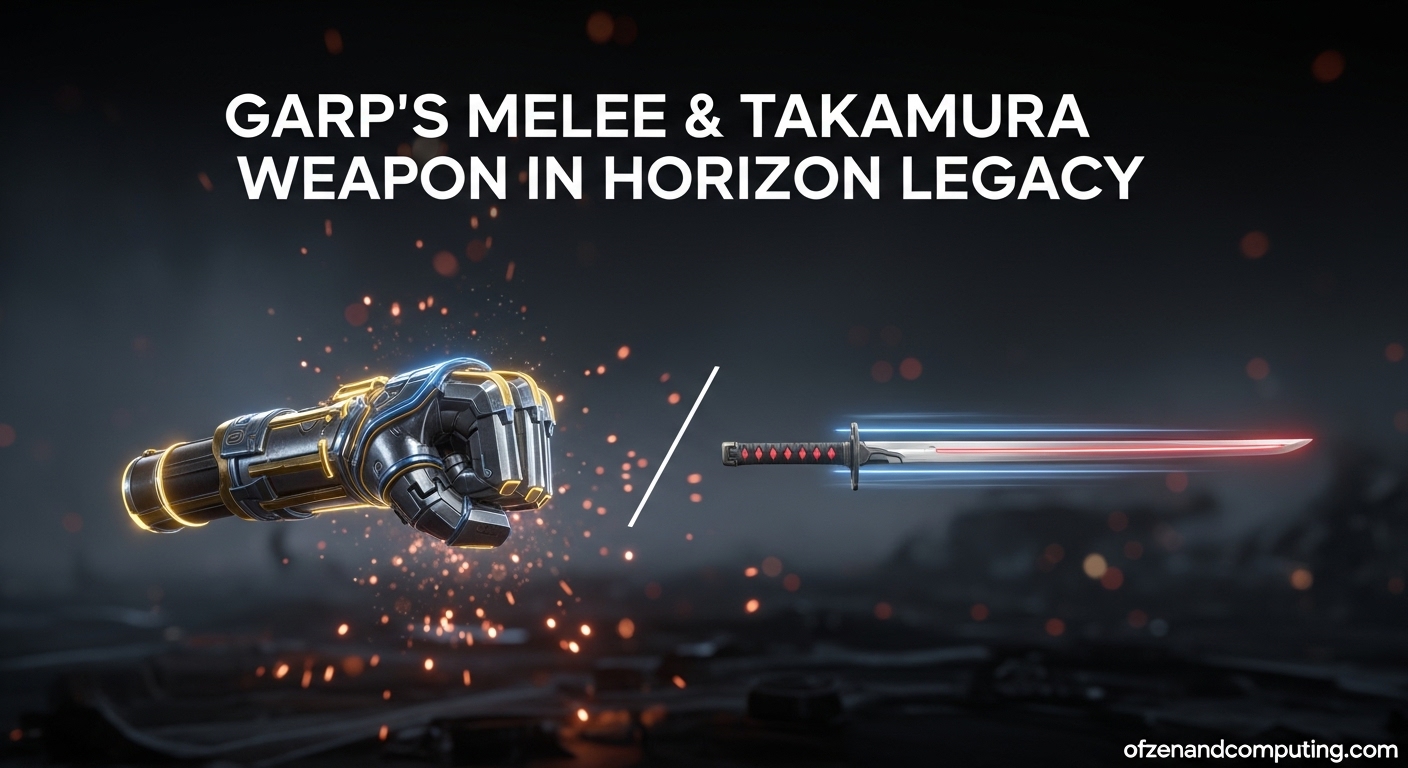 Garp's Melee & Takamura Weapon in Horizon Legacy