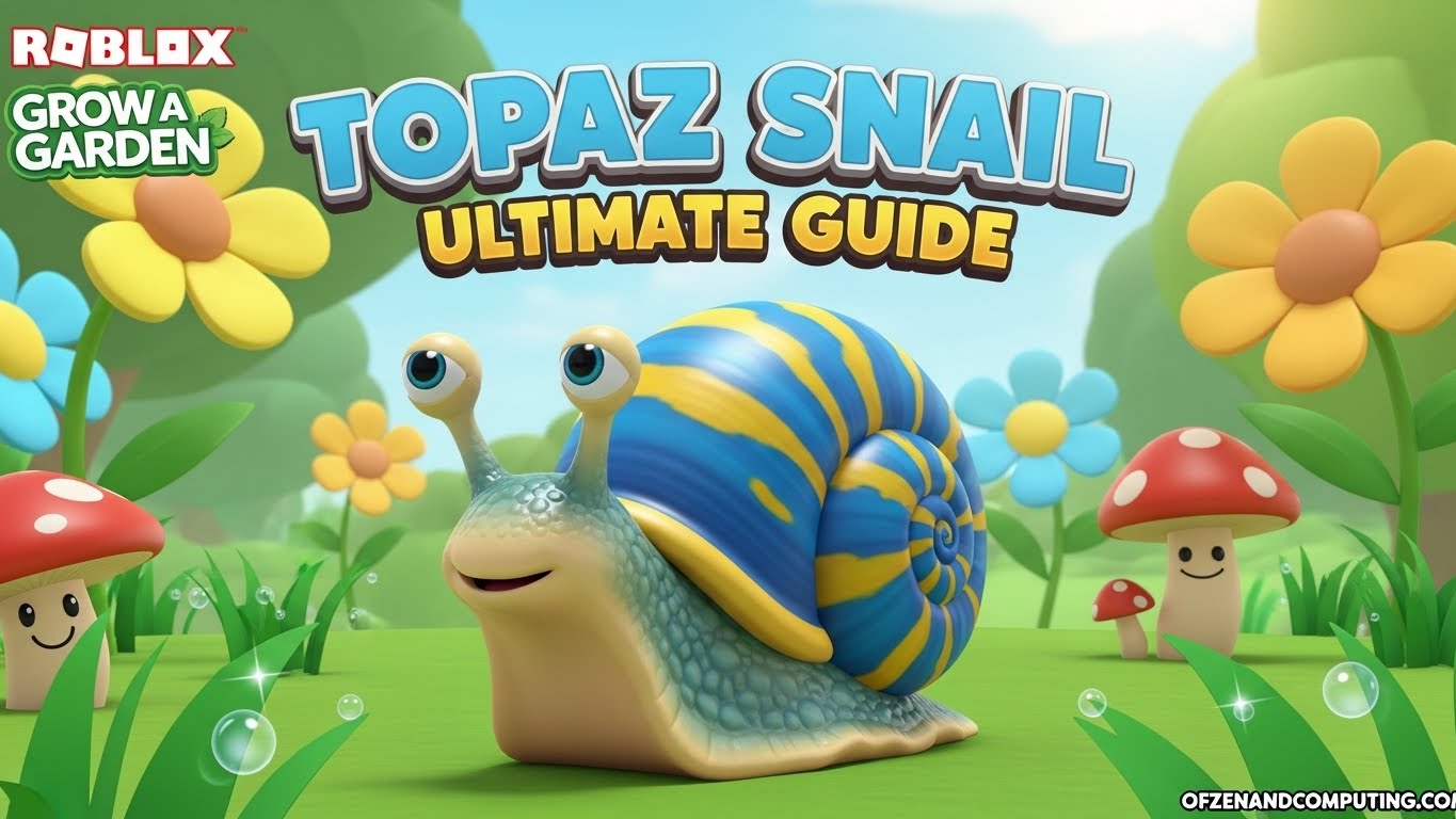Grow a Garden Topaz Snail